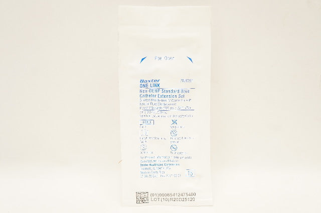 Baxter 7N8391 One-Lonk Non-DEHP Standard Bore Cath. Extension Set 7.6inchx0.59mL