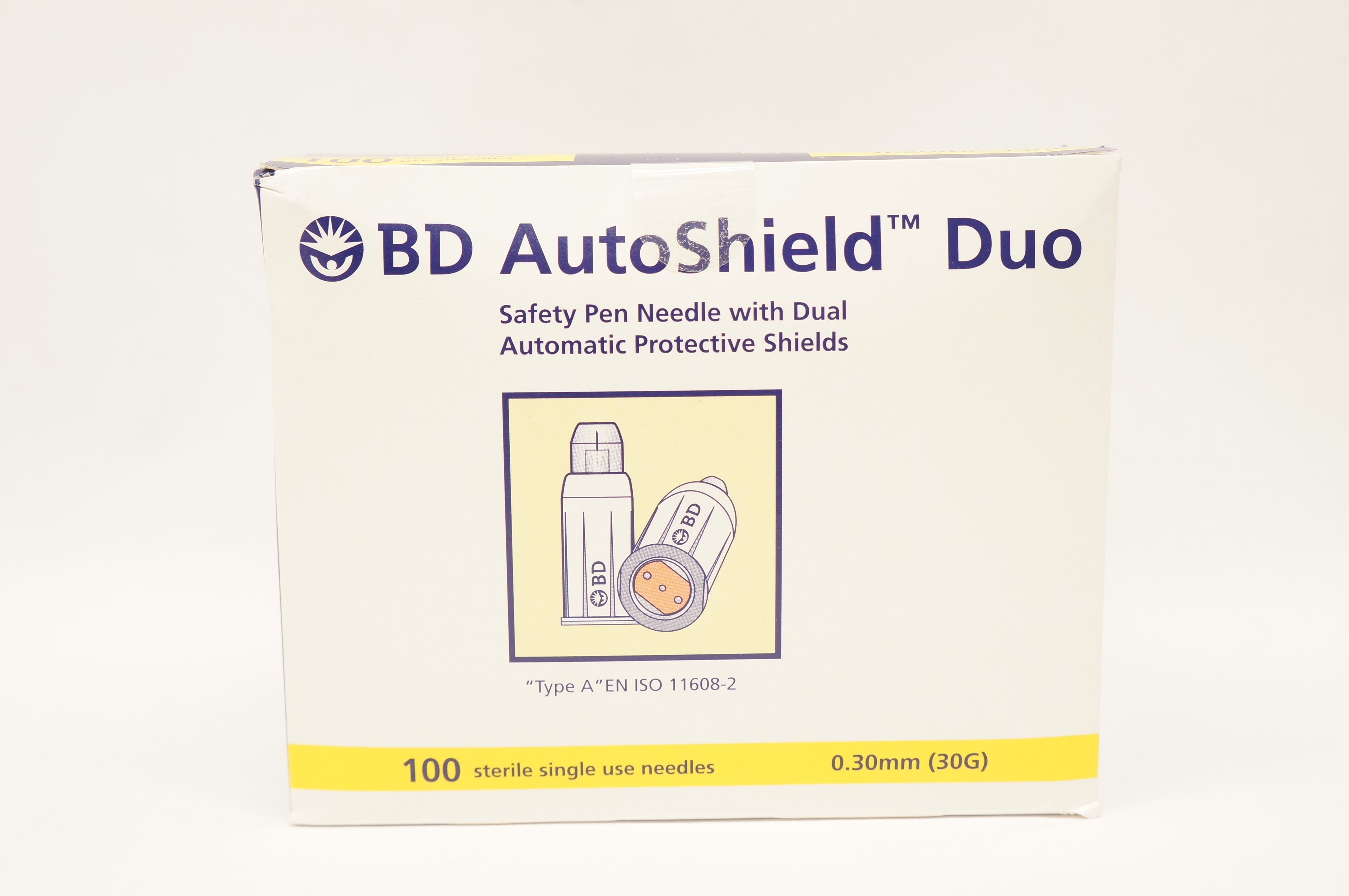 BD 329515 AutoShield Duo Safety Pen Ndle 30G x 3/16 inch Box of 100