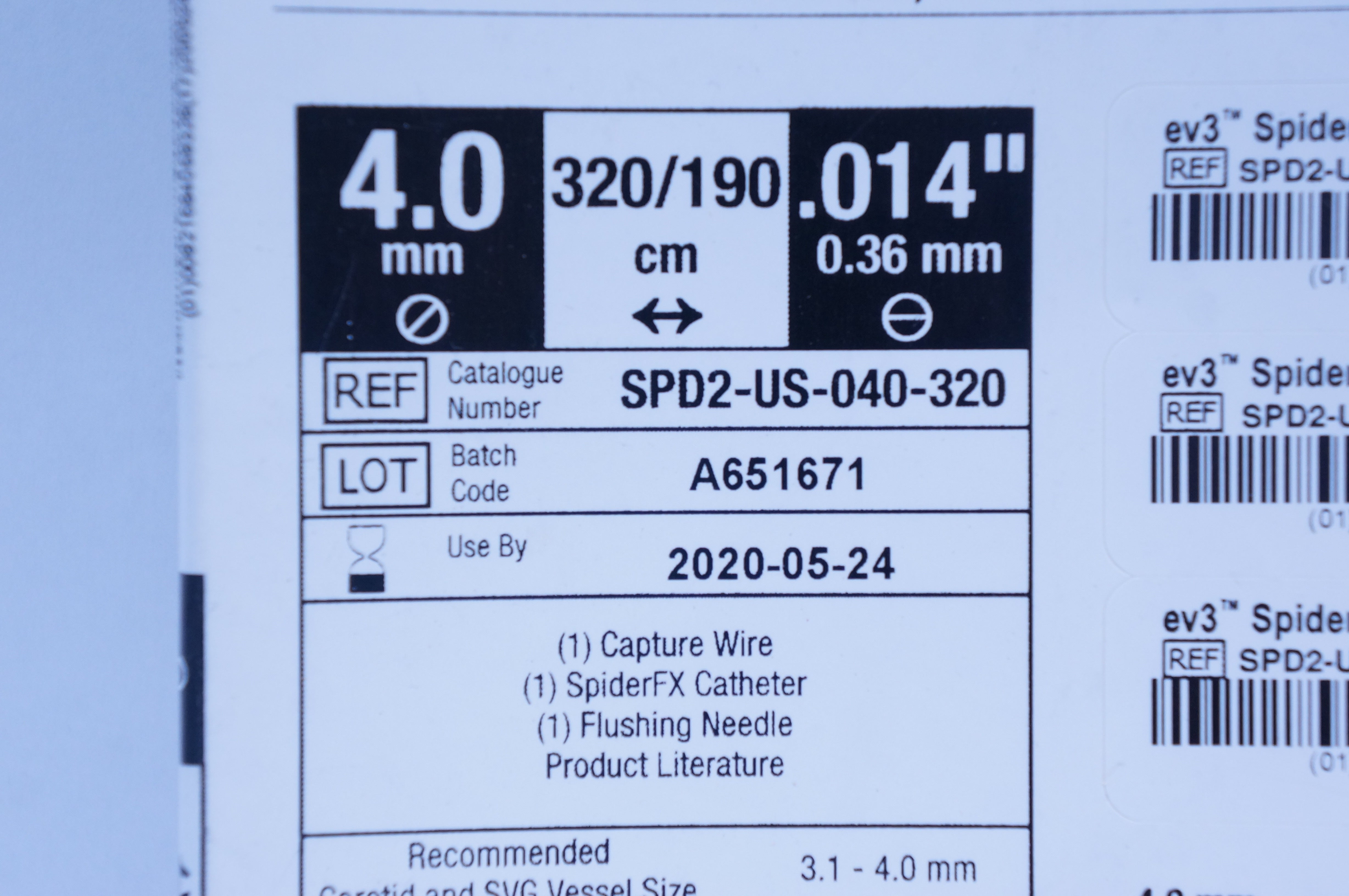 Emiさま EV3 SPD2-US-040-320 SpiderFx Embolic Protection Device 4.0mm (x)