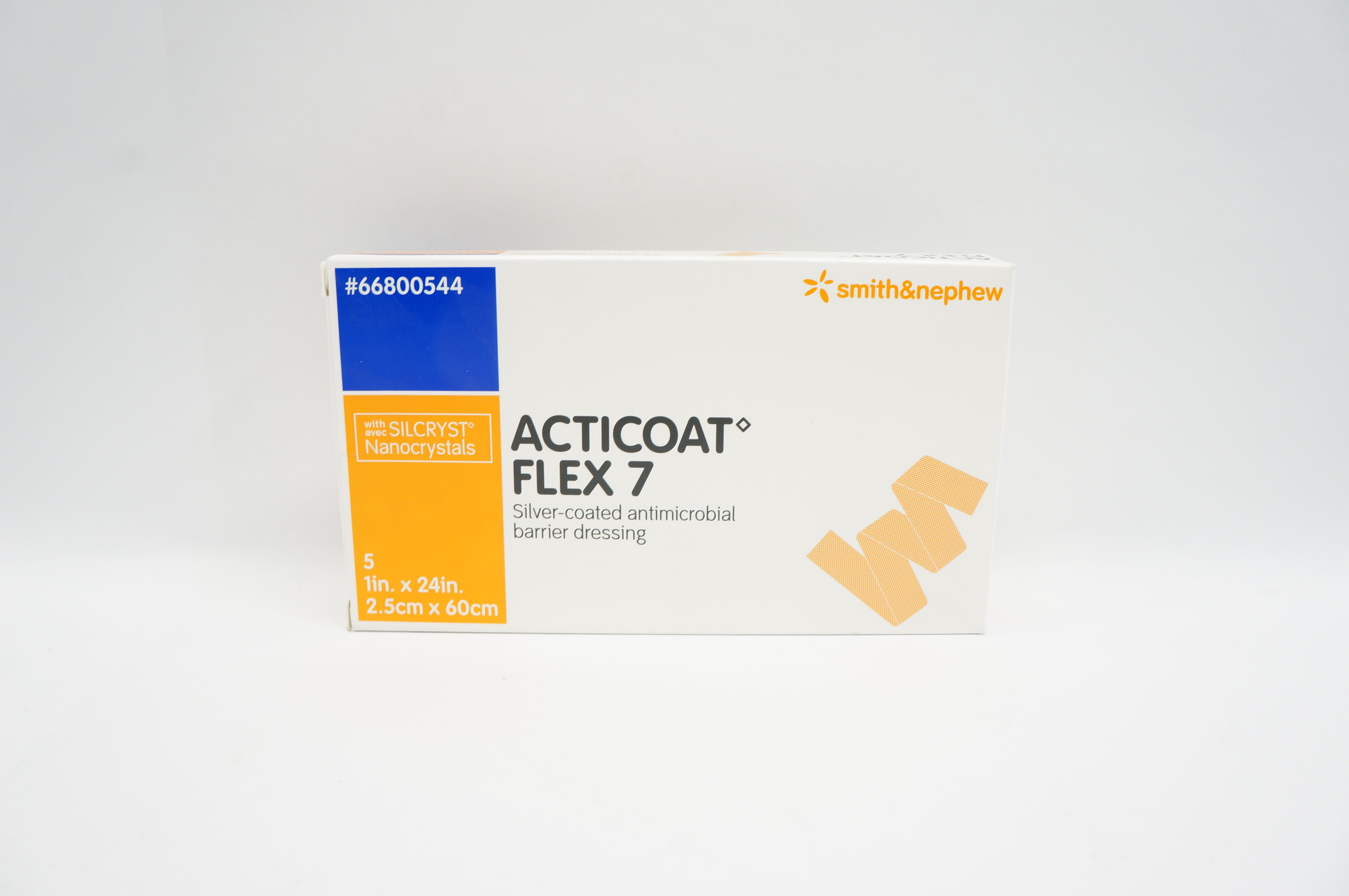 Smith&Nephew 66800544 Acticoat Flex 7 1inch x 24inch - Box of 5 (x)