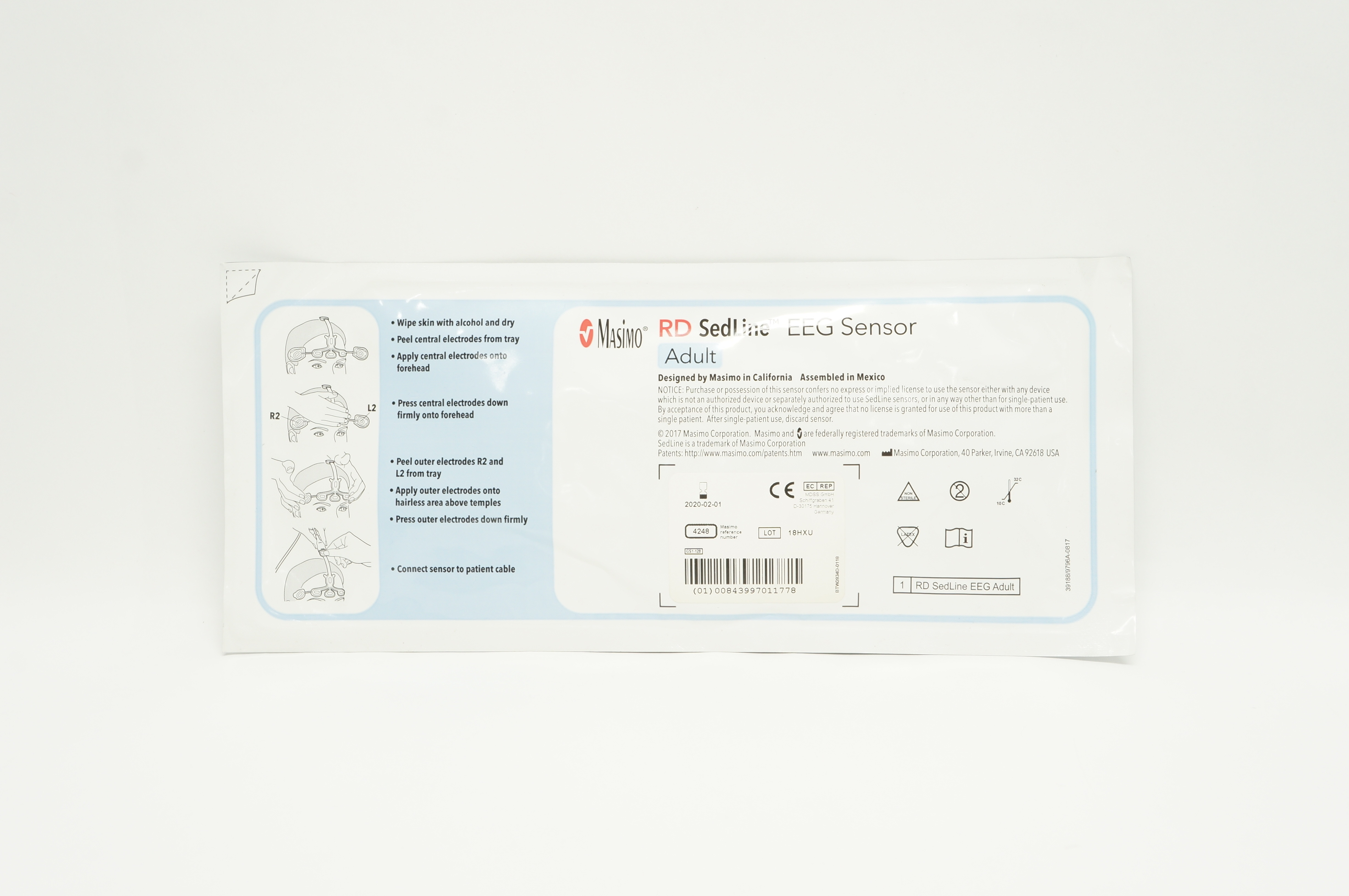 Masimo 4248 RD Sedline EEG Sensor Adult (x)