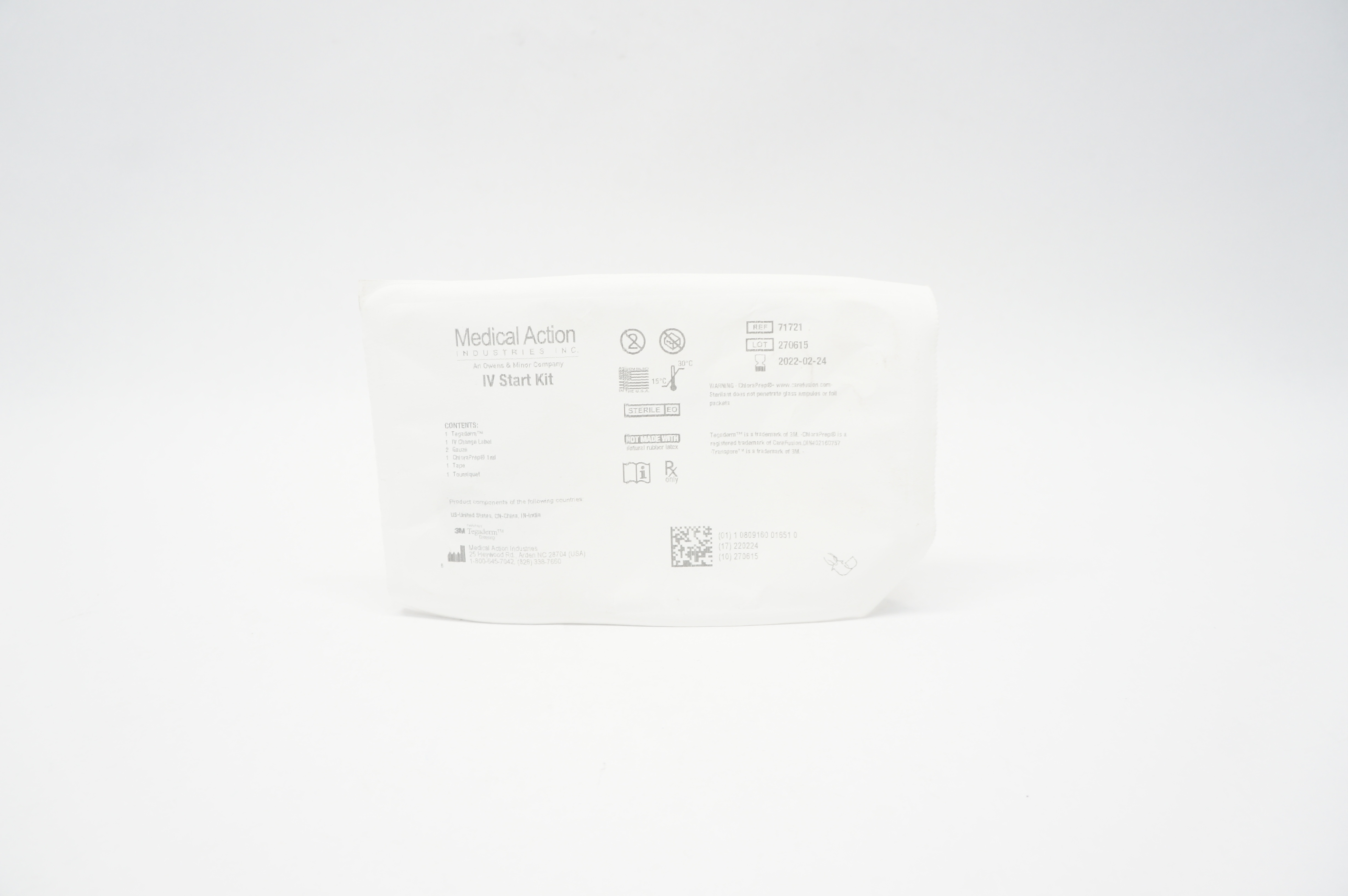 Medical Action Industries 71721 Featuring 3M Tegaderm Dressing IV Start