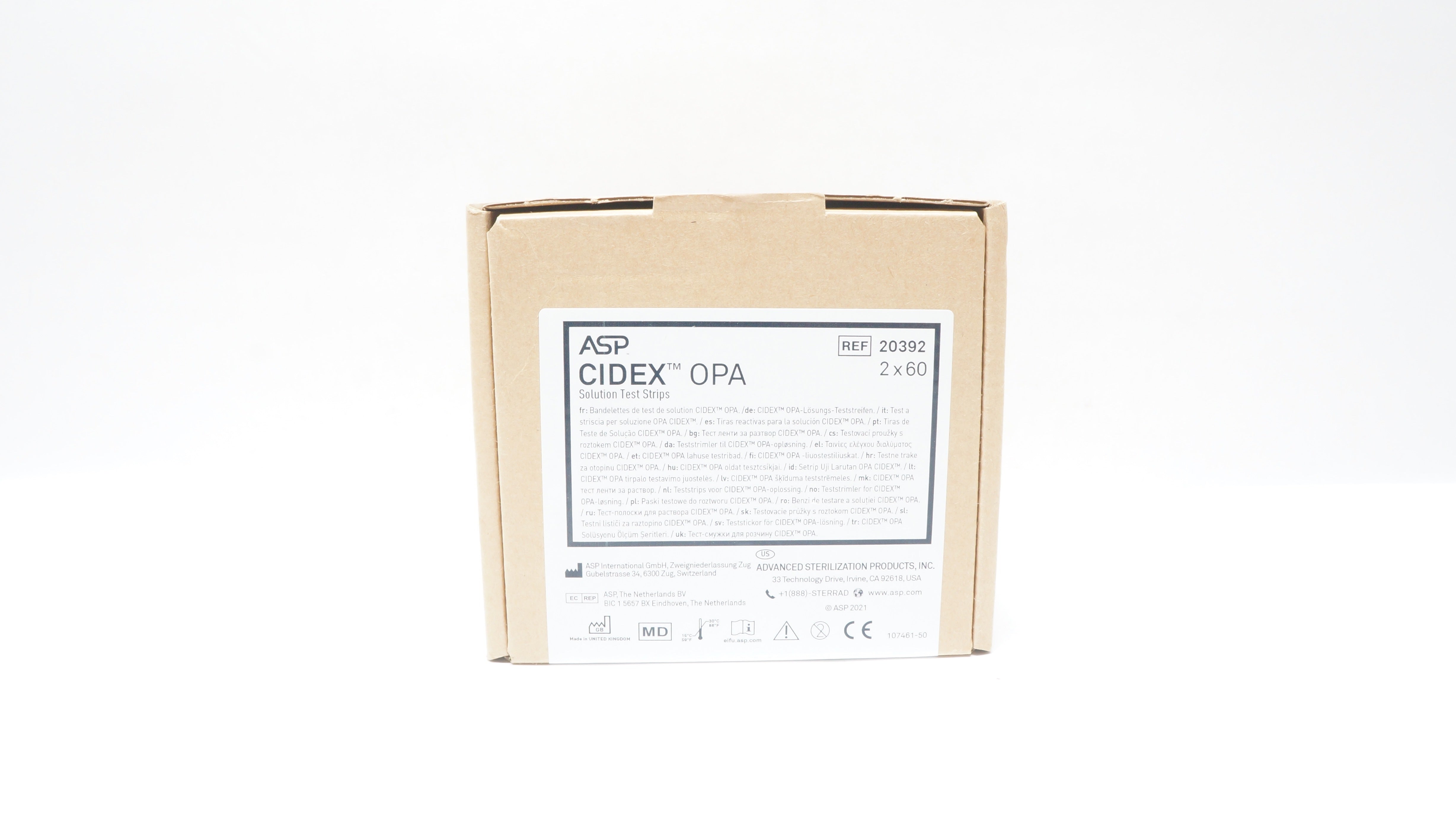 ASP 20392 CIDEX OPA Solution Test Strips (x) - Box of 120