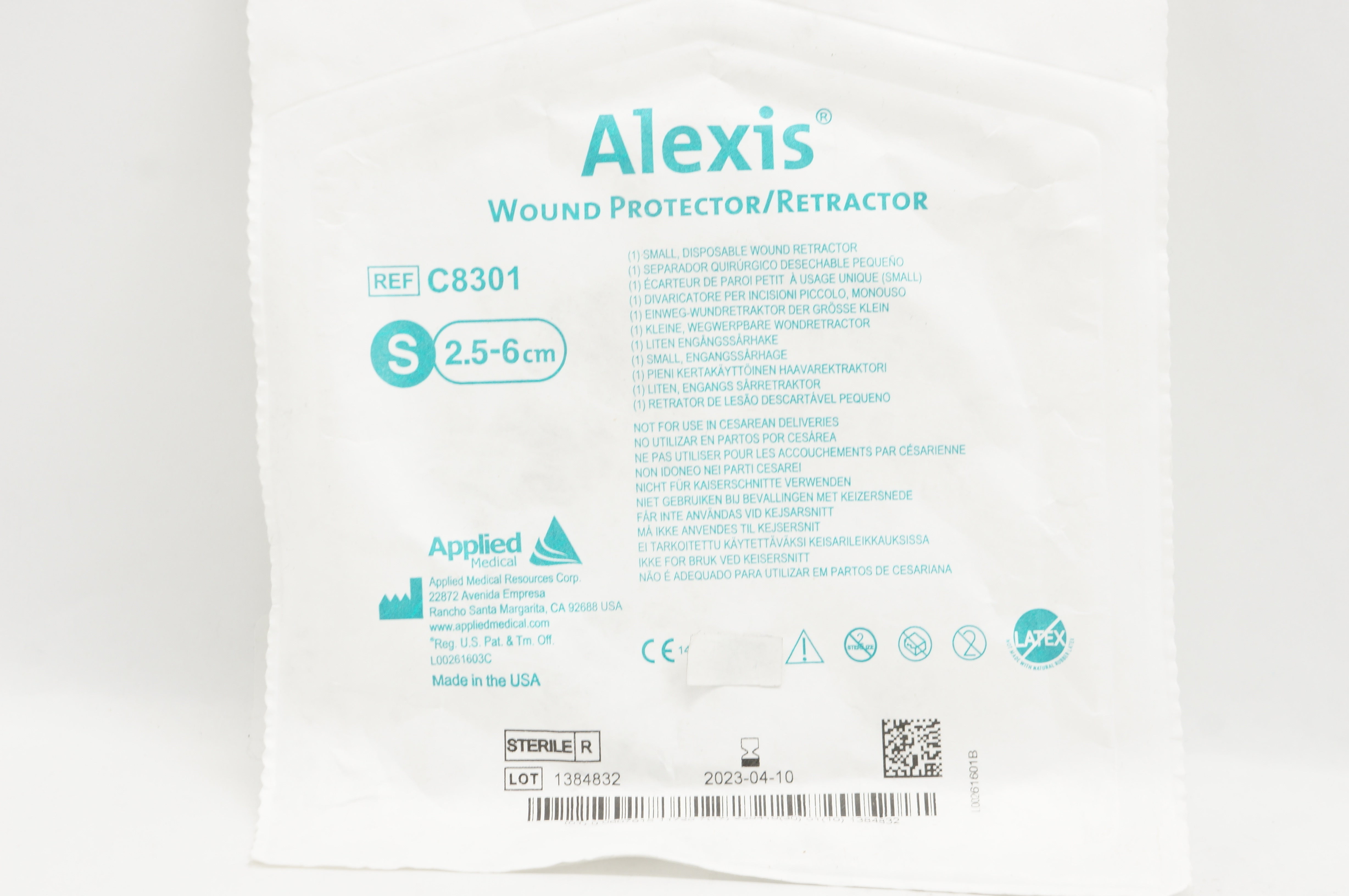 Applied Medical C8301 Alexis Disposable Wound Protector/Retractor ...