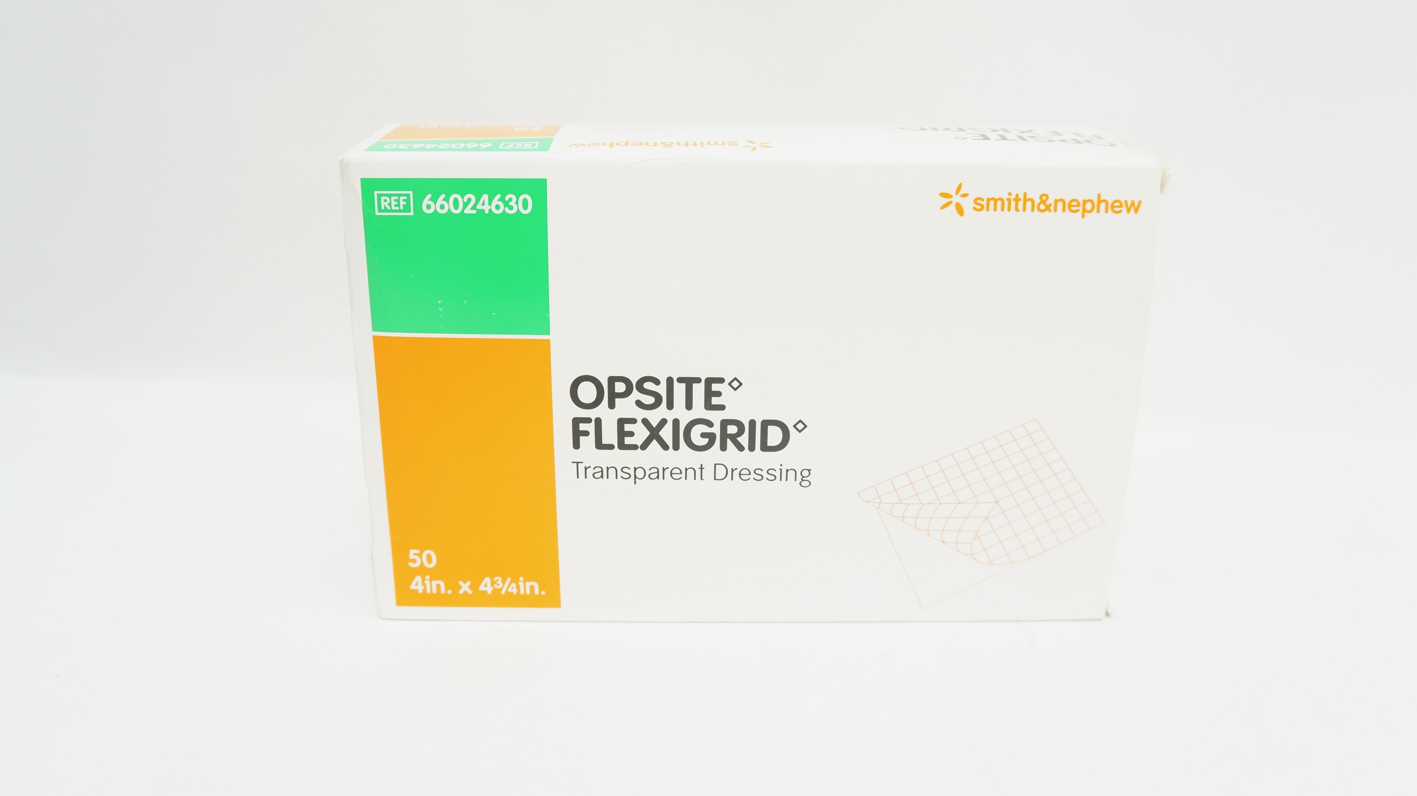 Smith&Nephew 66024630 Opsite Flexigrid Transparent Dressing 4inx4-3/4in-Box of50