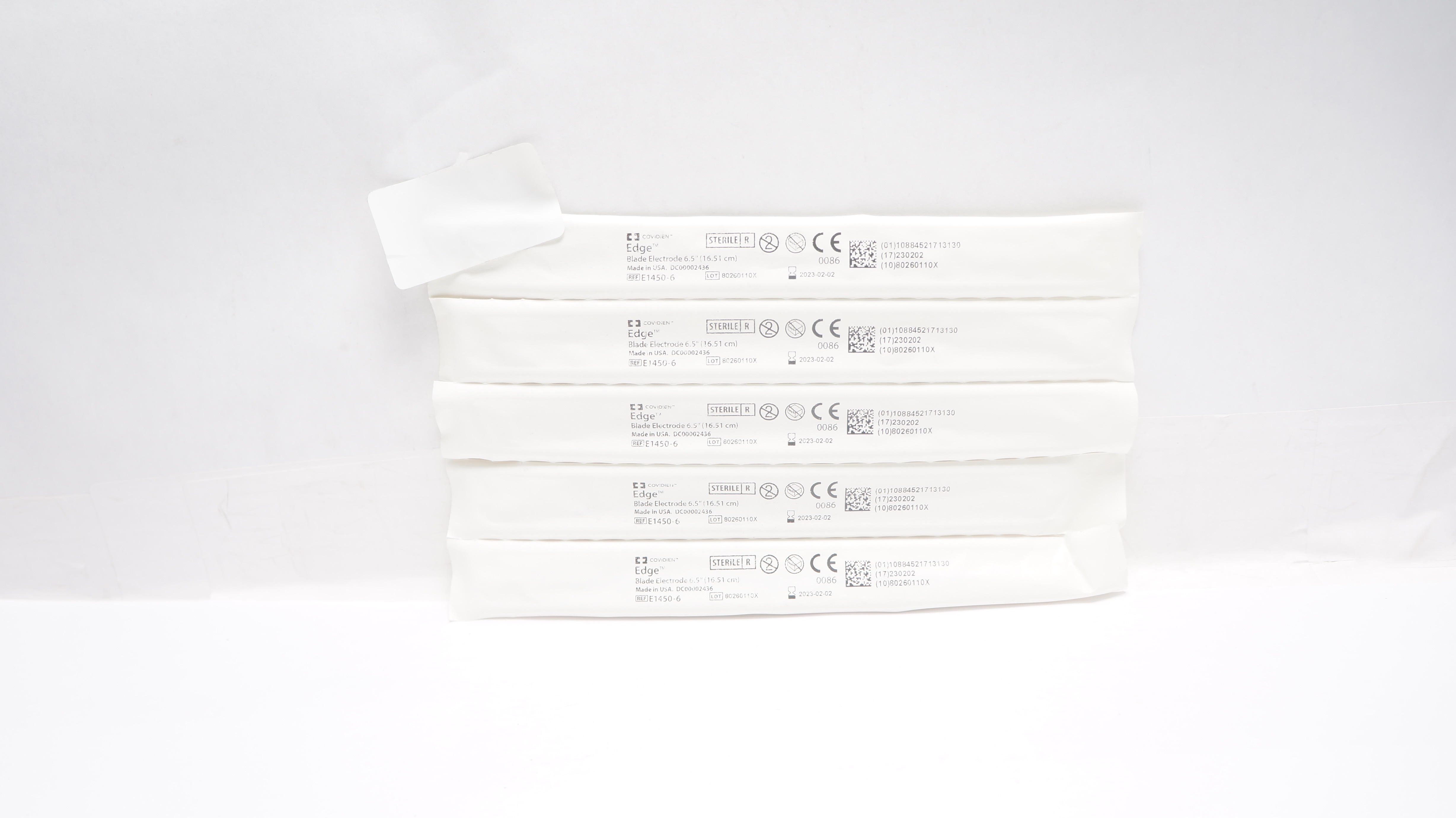 Covidien E1450-6 Edge Blade Electrode 6.5inch (x) - Lot of 5