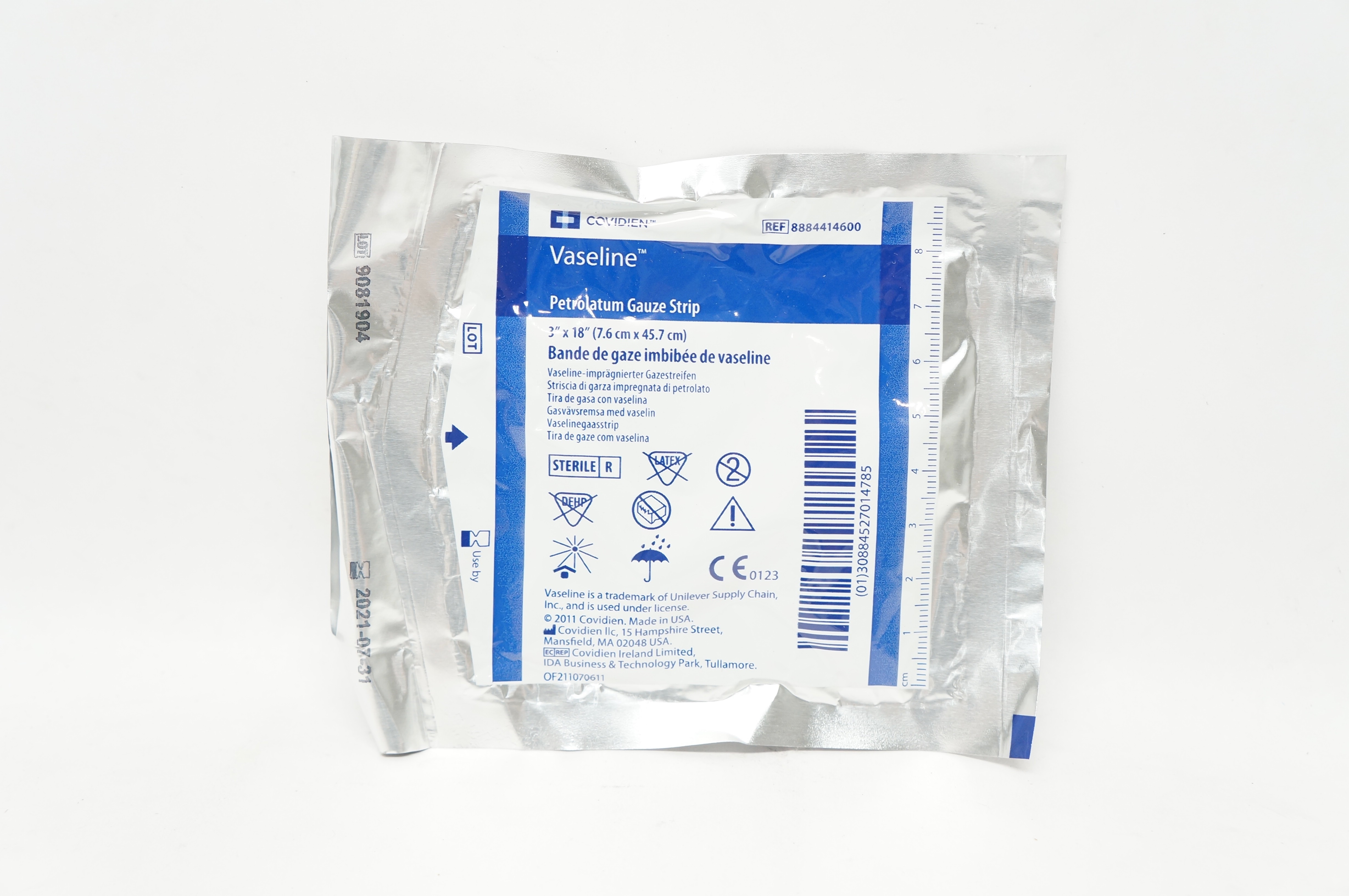 Covidien 8884414600 Vaseline Petrolatum Gauze Strip 3inch x 18inch (x)
