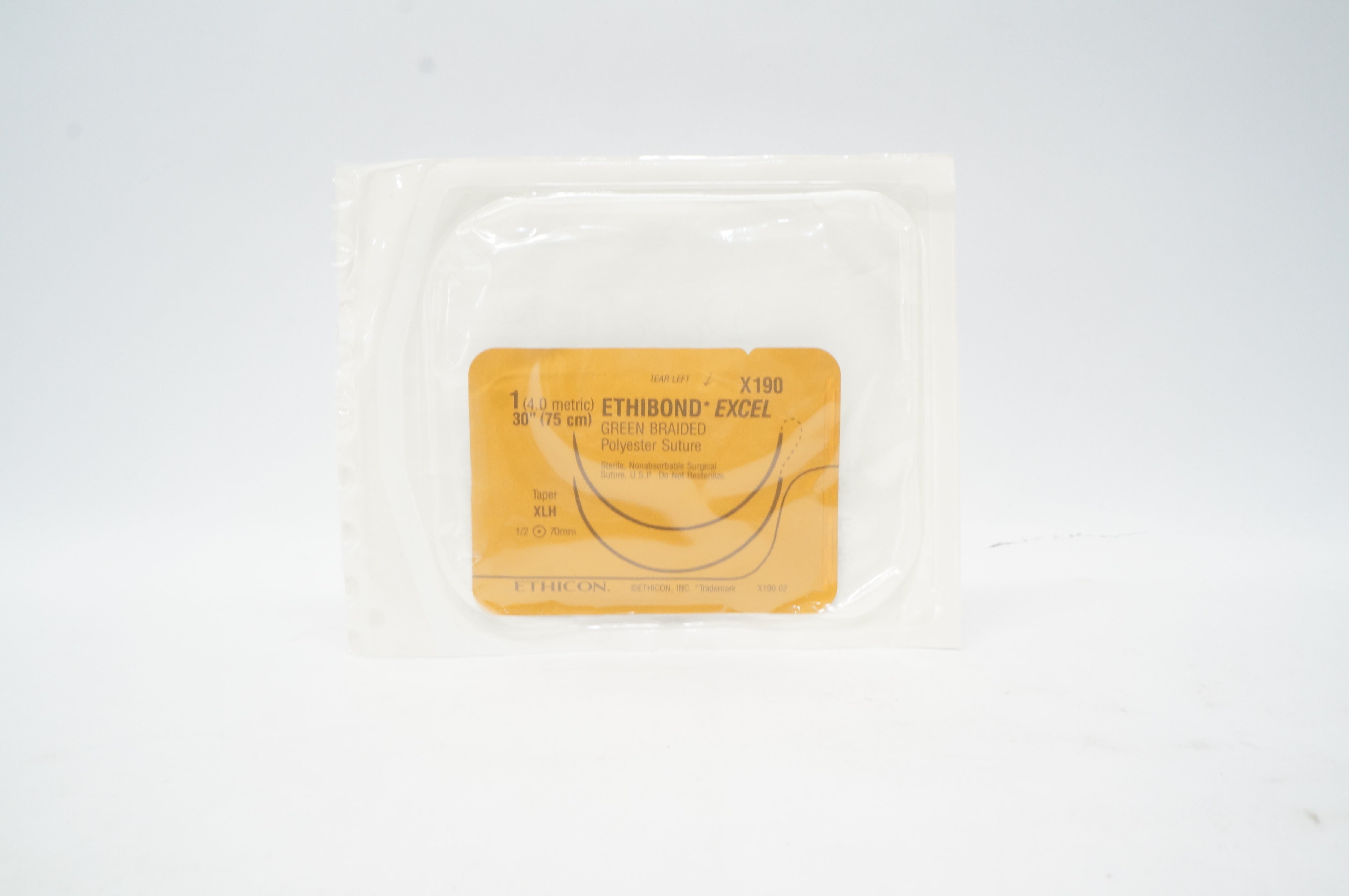 Ethicon X190 1 ETHIBOND EXCEL XLH 70mm 1/2c 30inch (x)