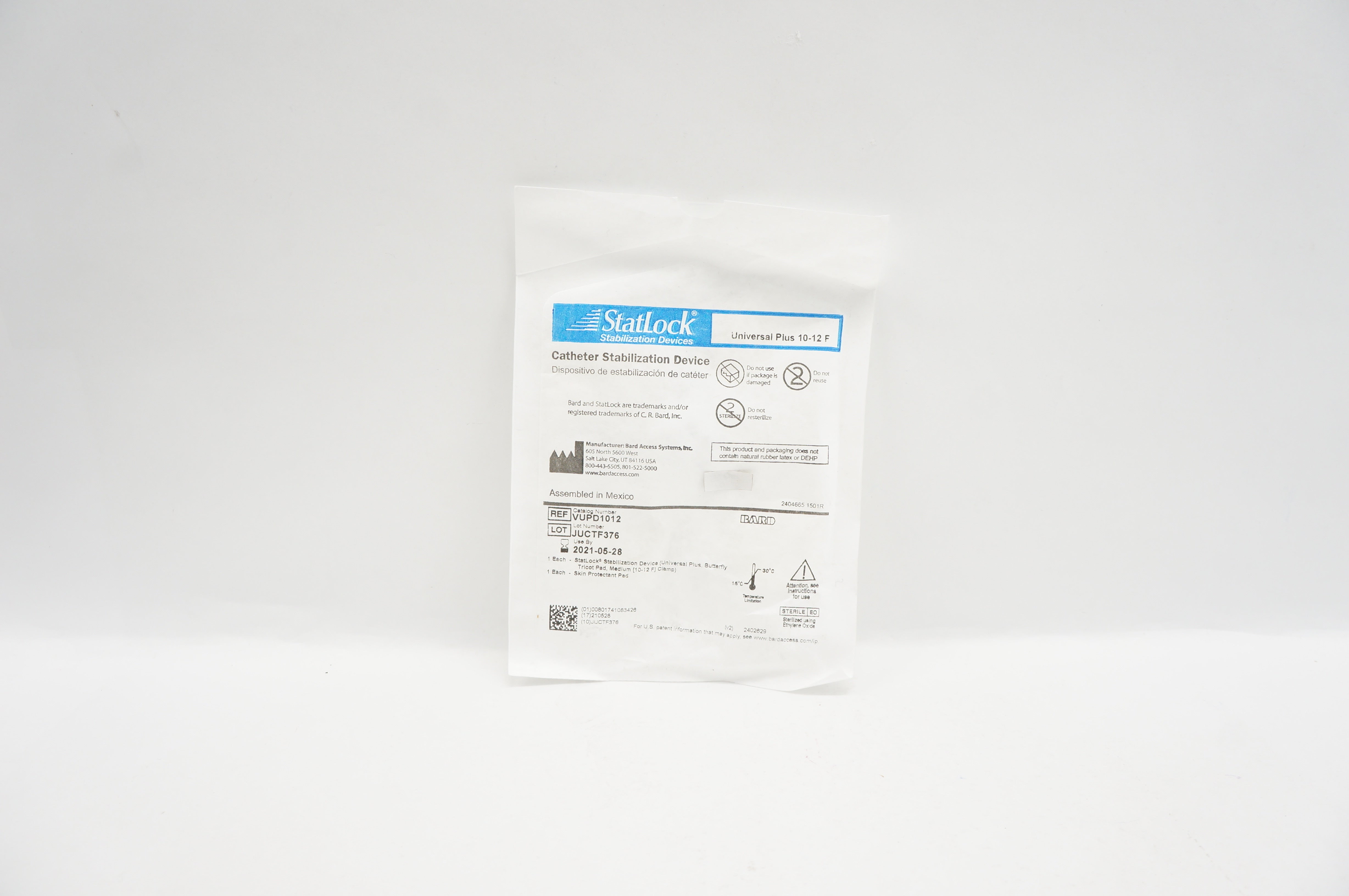 Bard VUPD1012 StatLock Cath. Stabilization Device (x)