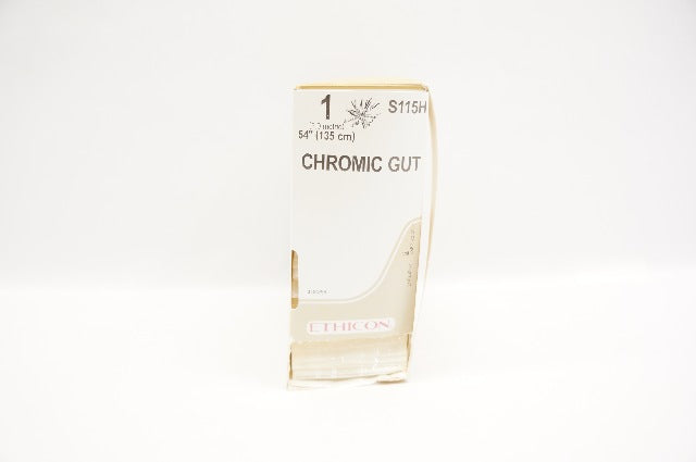 Ethicon S115H 1 Chromic Gut Surgical Stre 54inch (x) - Box of 36