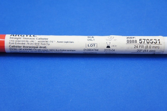 Argyle 8888570531 Straight Thoracic Cath 24Fr x 20 (x)