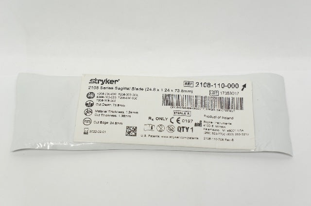 Stryker 2108-110-000 Sagital Blade 24.8 x 1.24 x 73.8mm (x)
