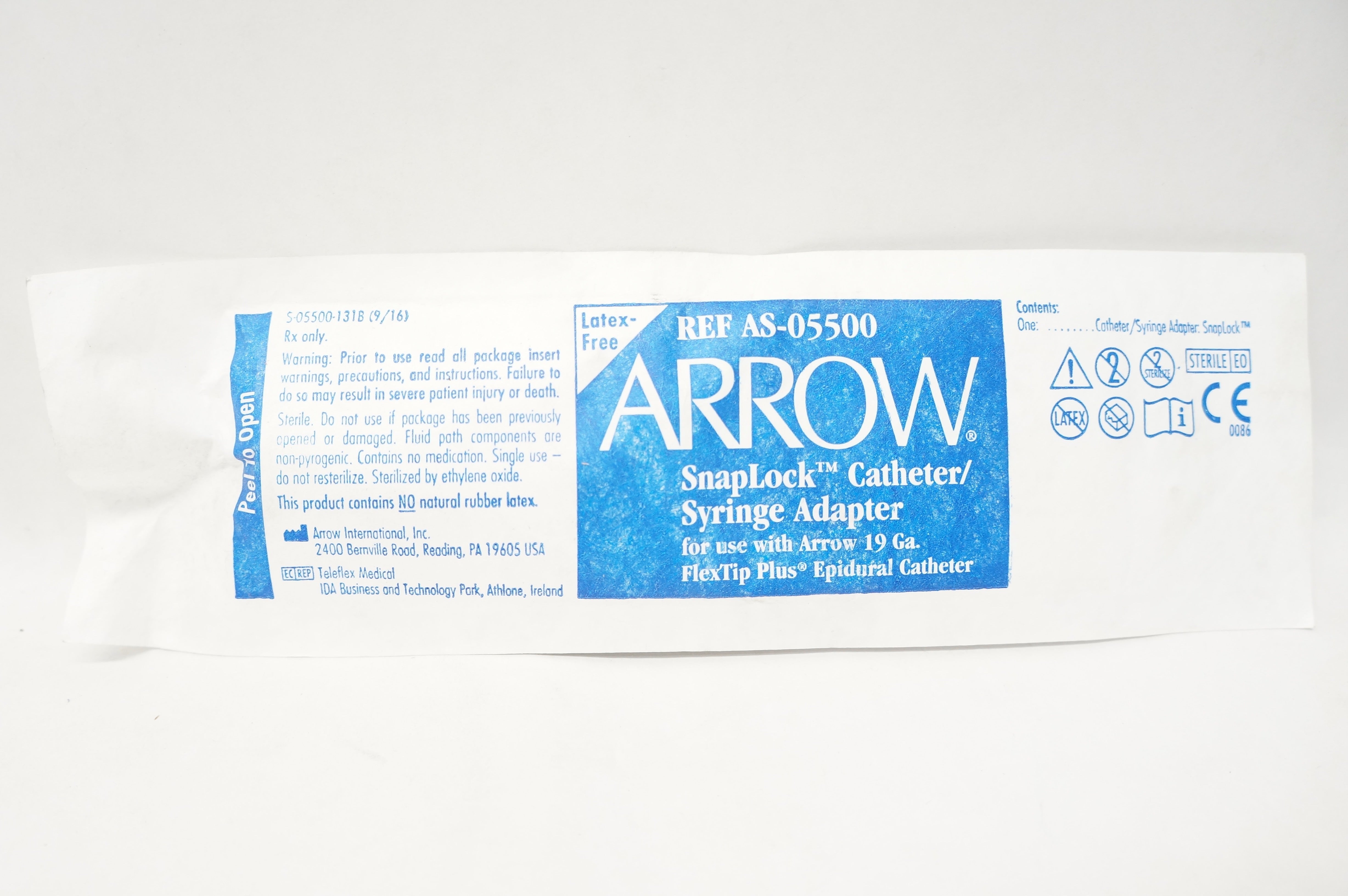 Arrow AS05500 SnapLock Cath./Syringe Adapter (x)