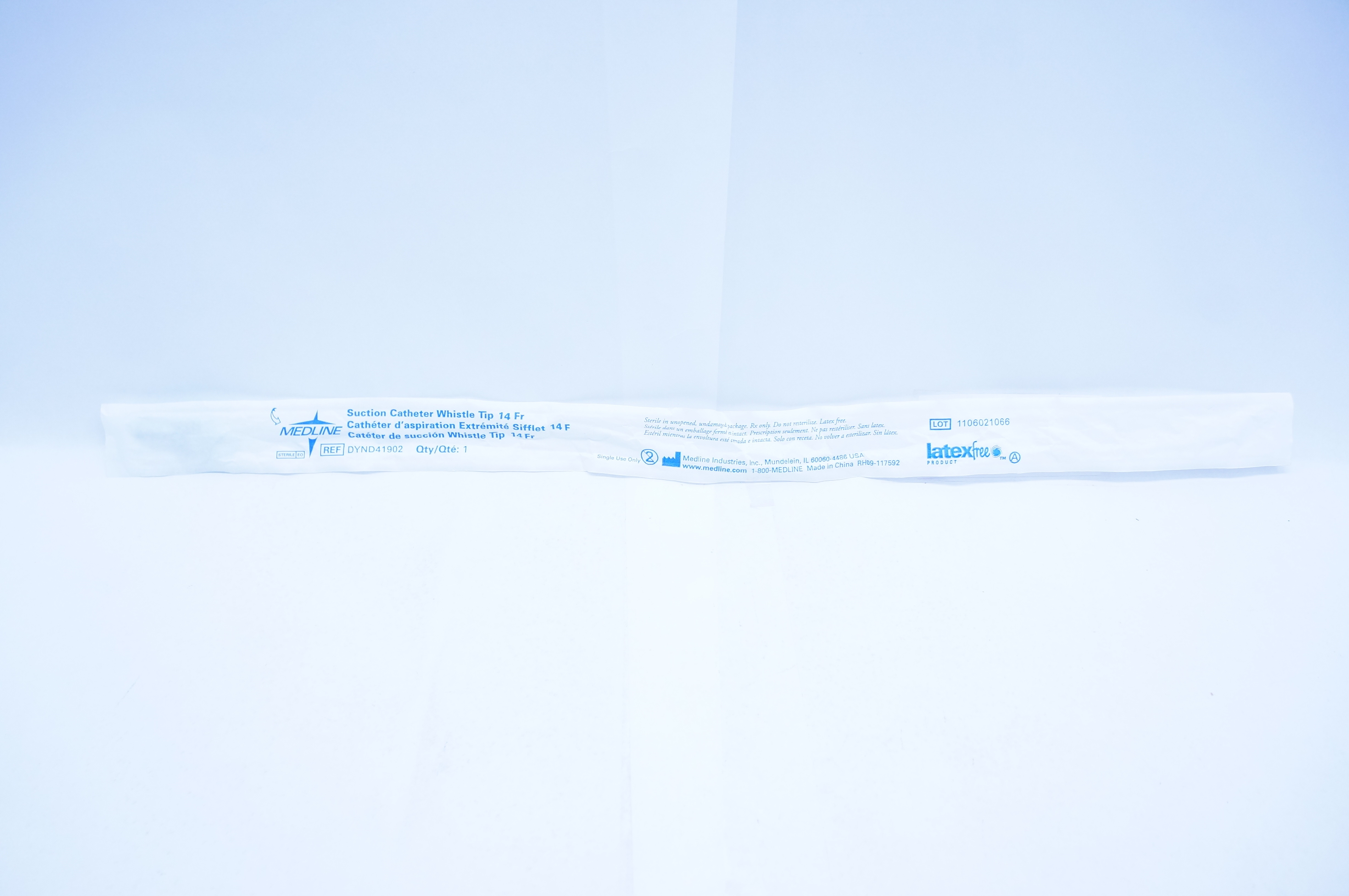 Medline DYND41902 Suction Cath. Whistle Tip 14Fr