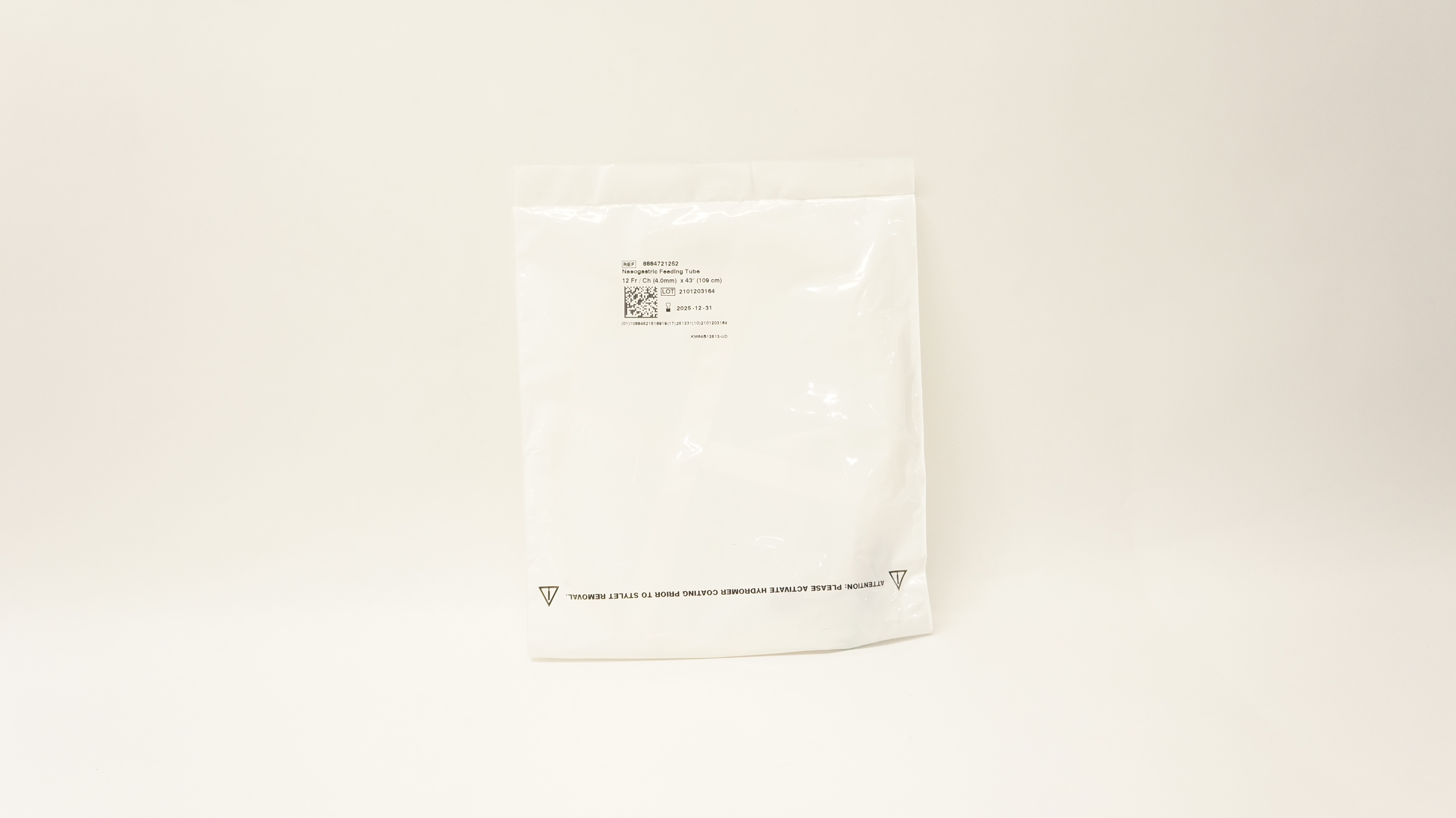 Covidien 8884721252 Kangaroo Nasogastric Feeding Tube 12Fr/Ch x 43inch