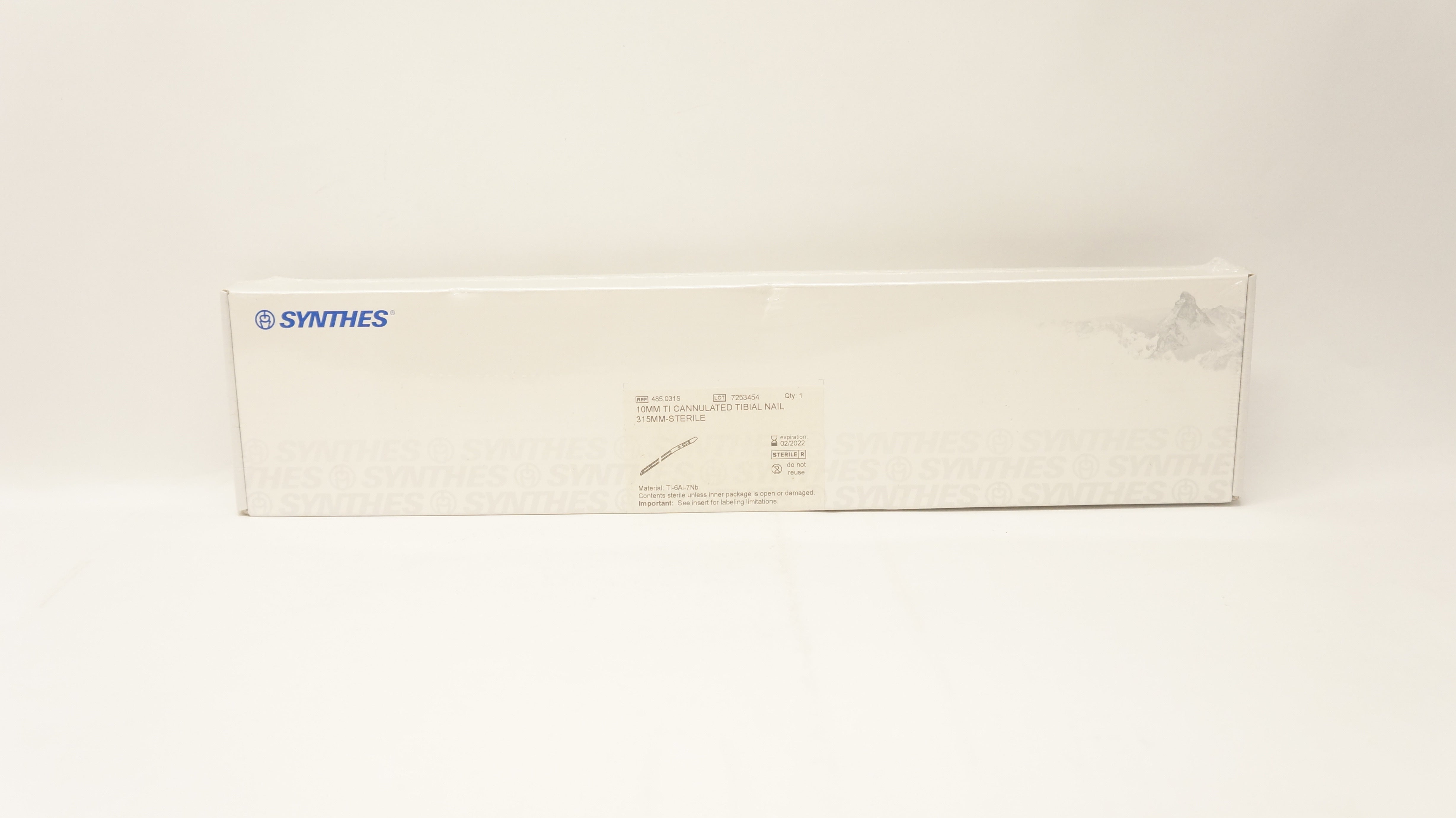 Synthes 485.031S 10mm Ti Cannulated Tibial Nail 315mm