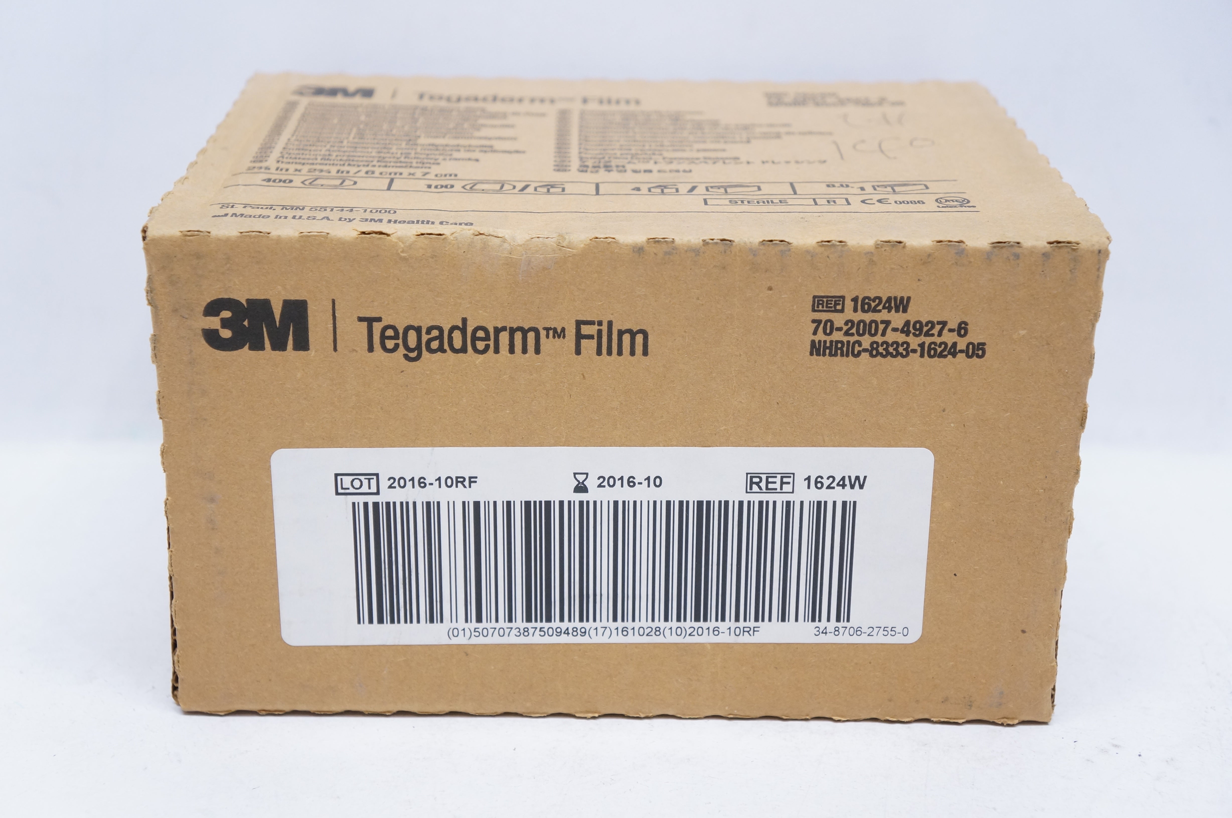 3M 1624W Tegaderm Film Transparent Dressing Frame Style (x) - Case of 400