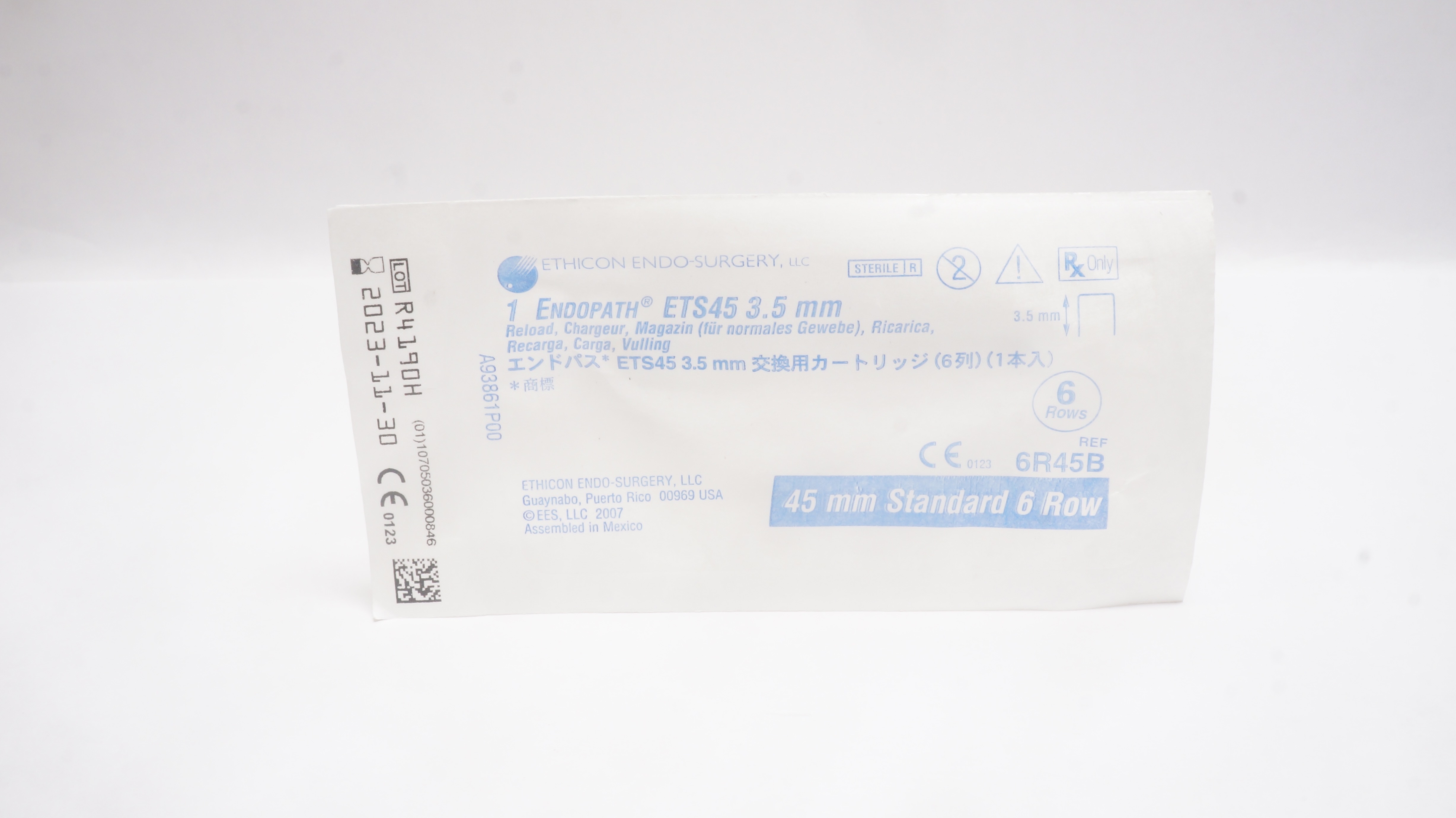 Ethicon 6R45B 1 Endopath ETS45 3.5mm Reload, 45mm Standard 6 Rows