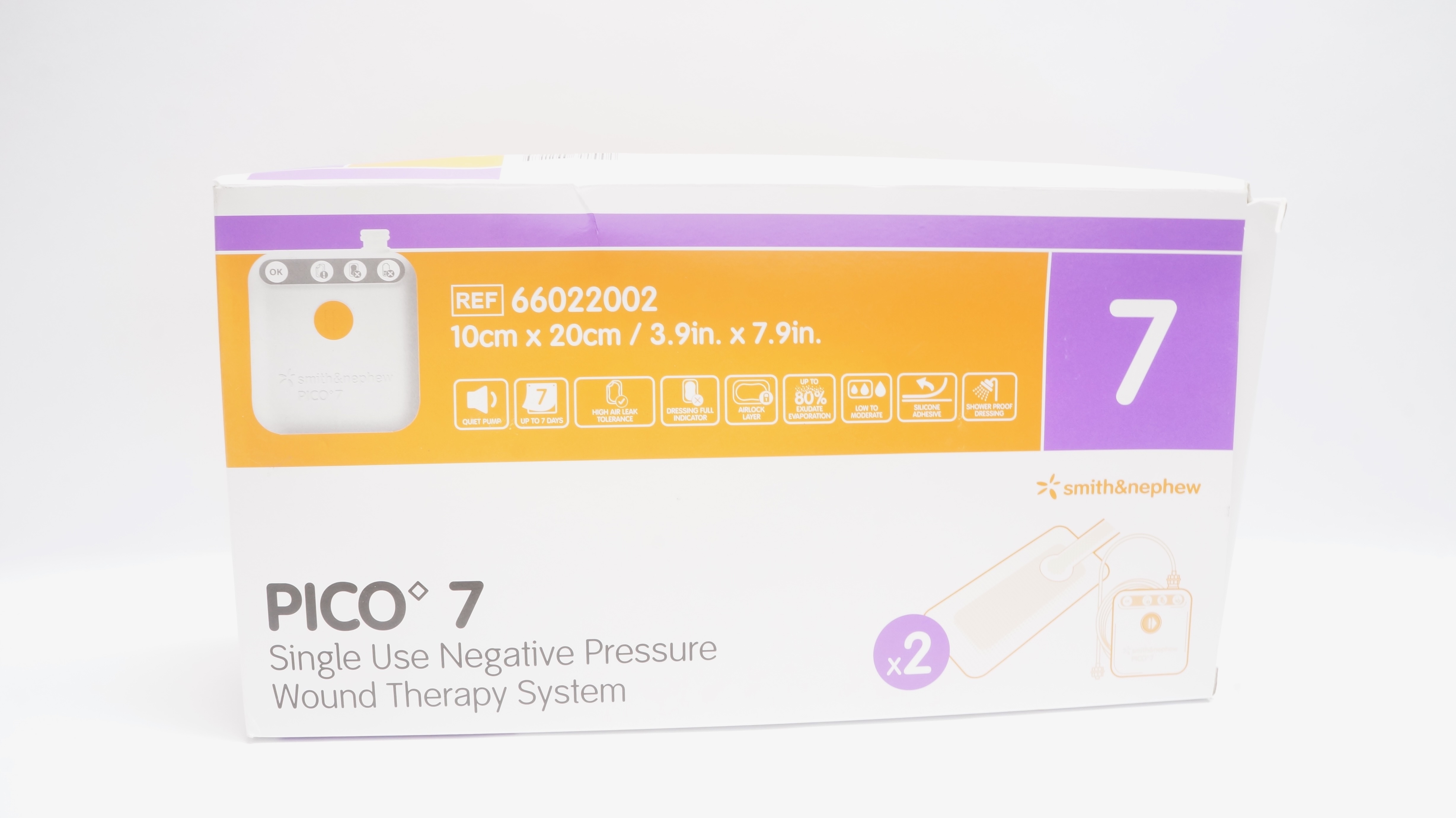 Smith&Nephew 66022002 PICO 7 Wound Therapy System 3.9 x 7.9 inch