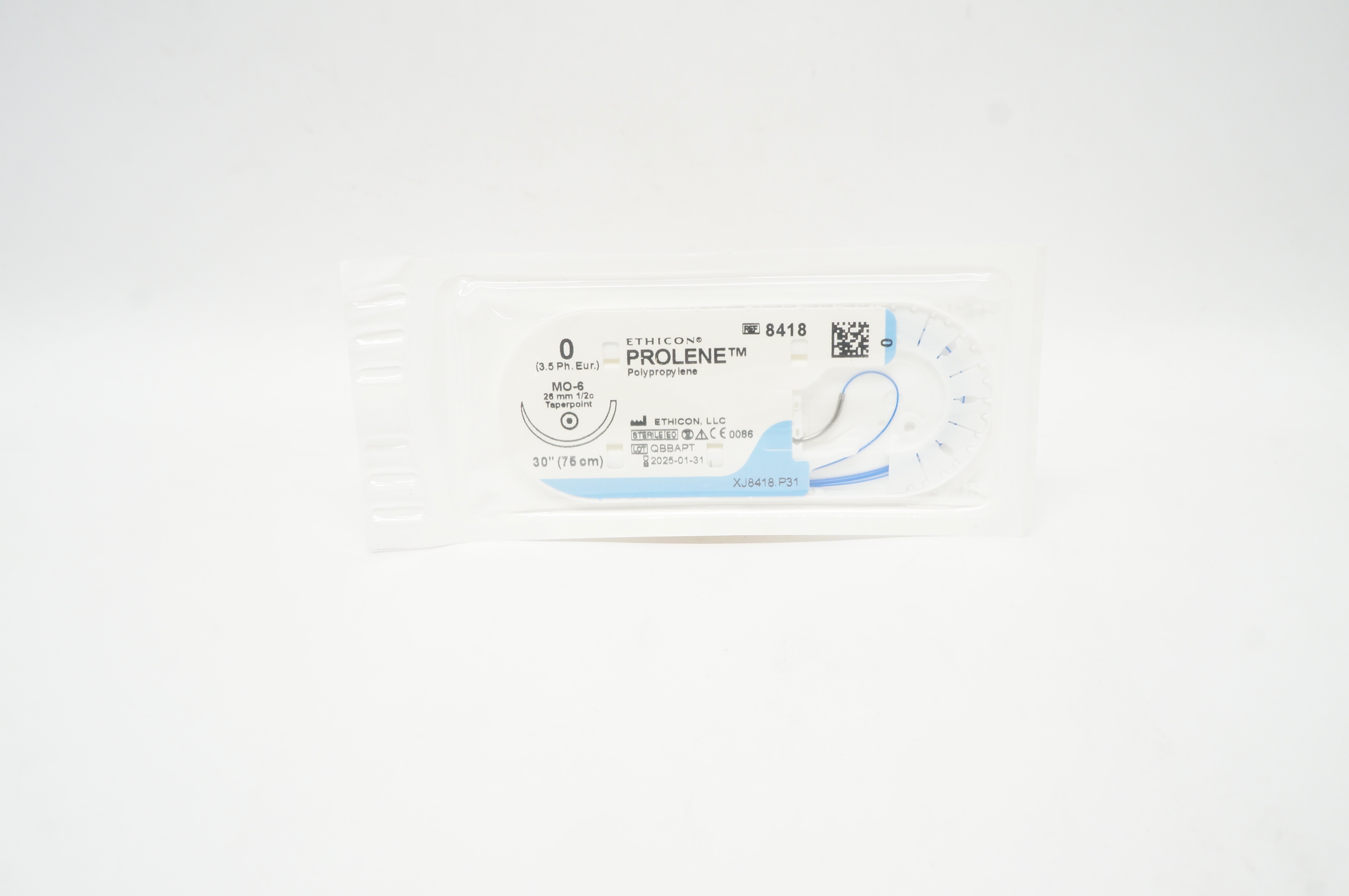 Ethicon 8418 0 PROLENE MO-6 26mm 1/2c Taper 30inch