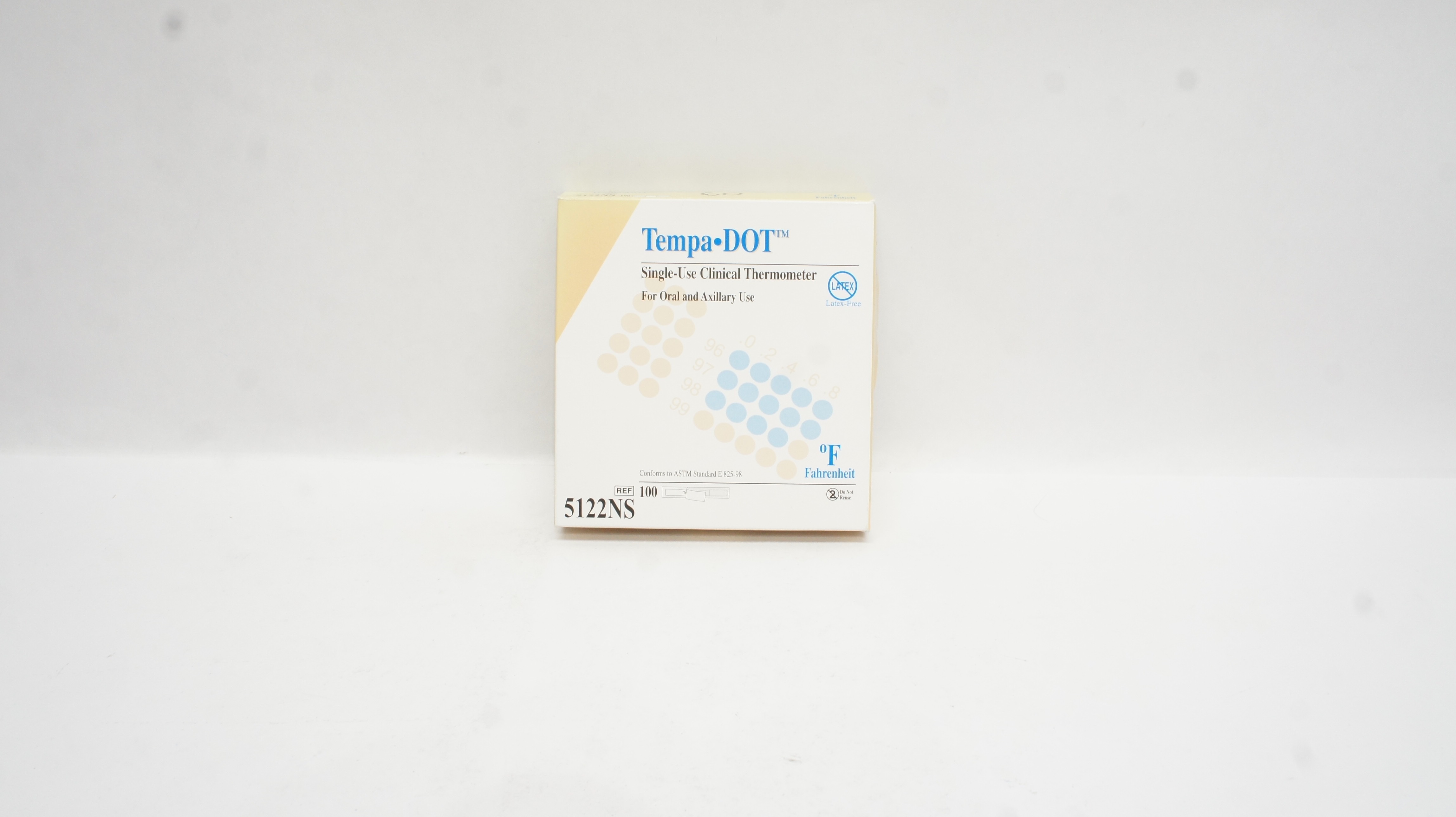 Medical Indicators 5122NS TempaDot Clinical Thermometer (x)- Box of 100
