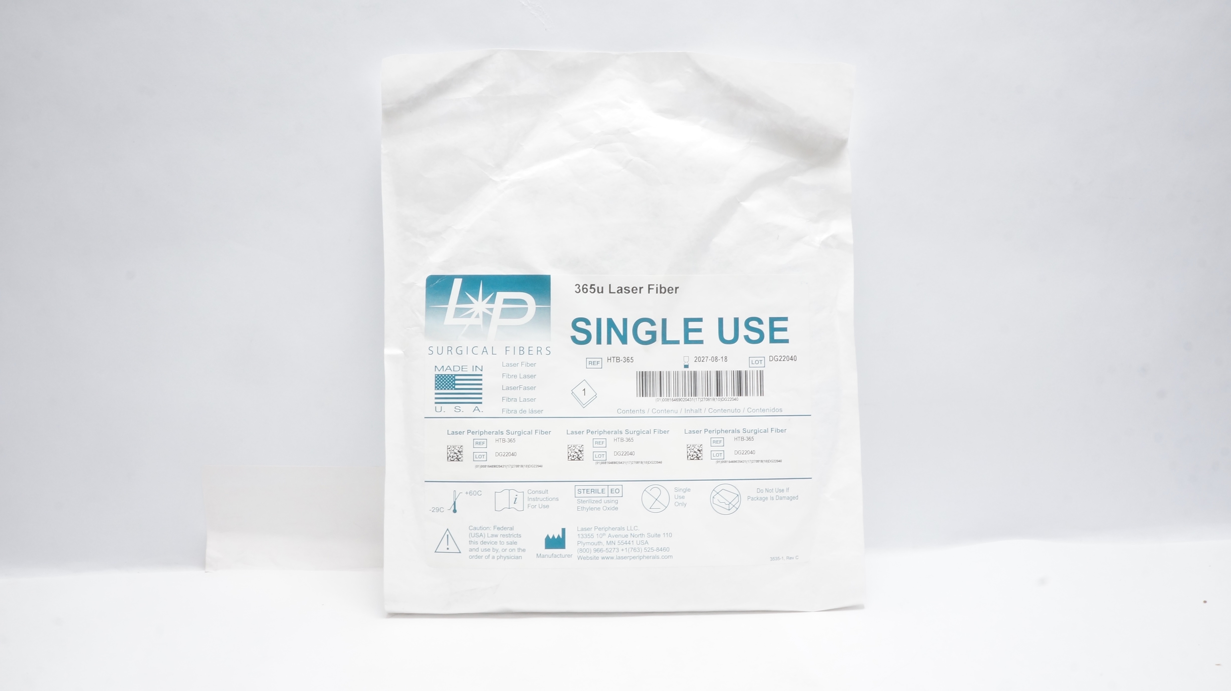 Laser Peripherais HTB-365 Surgical Fibers 365u