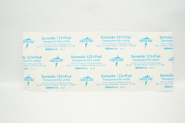 Medline MSC 2610 Suresite 123 +Pad Transparent Film with Pad 3.5 x 10 inch