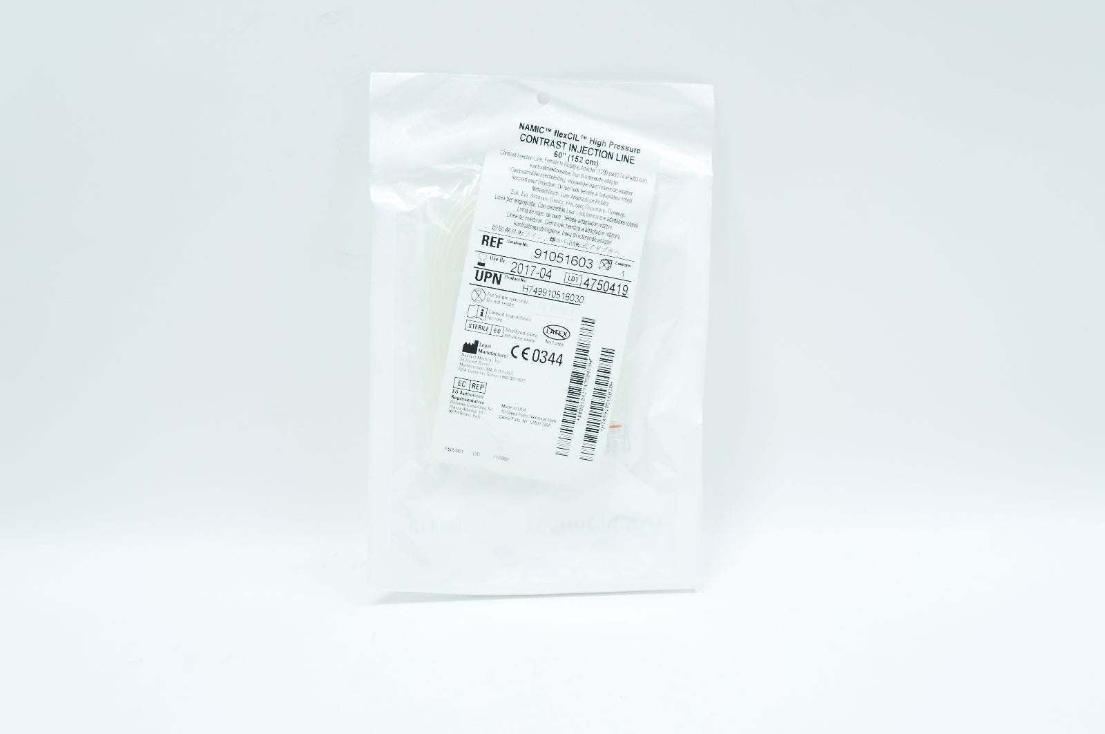 Navilyst Medical 91051603 NAMIC High Pressure Contrast Injection Line ...