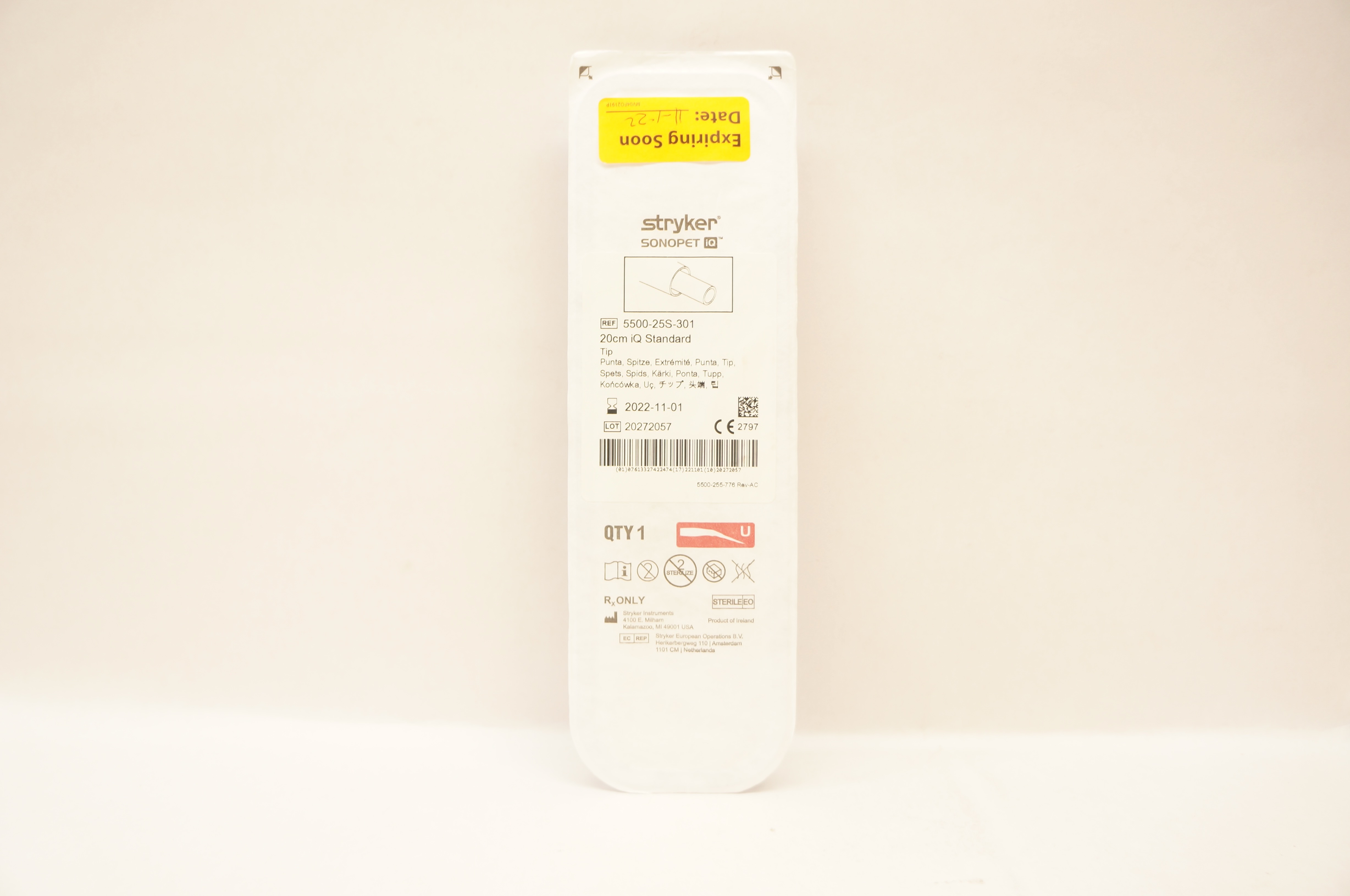Stryker 5500-25S-301 Sonopet 20cm iQ Standard Tip (x)