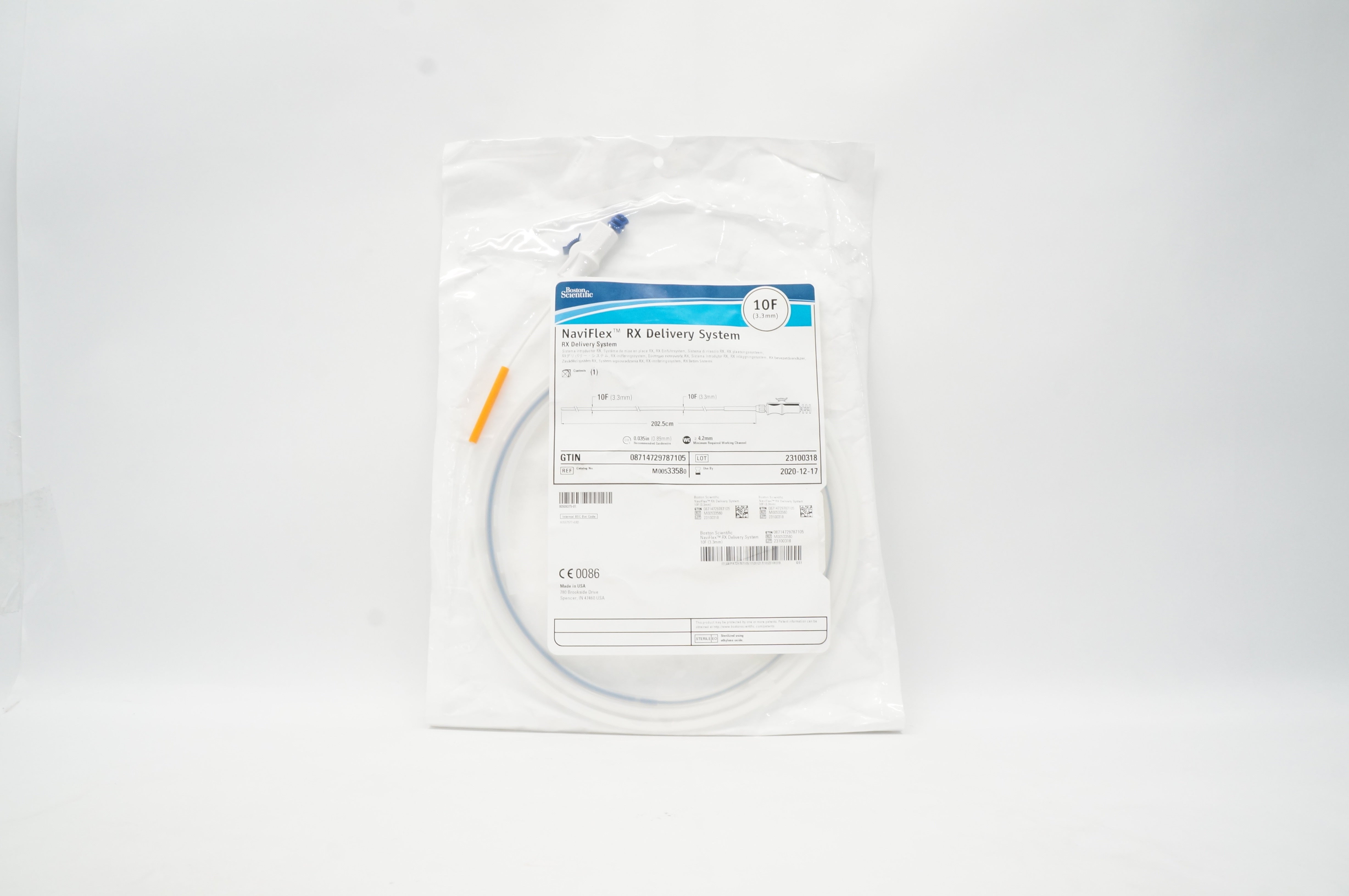 Boston Scientific M00533580 Naviflex Rx Delivery System, 10F x 202.5cm (x)