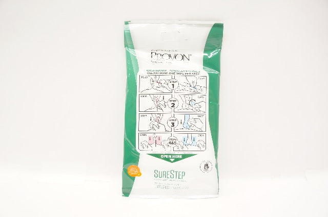 Bard DFC100 PROVON Post Insertion Foley Care Wipes 7.9 x 7.9inch - Pack of 5