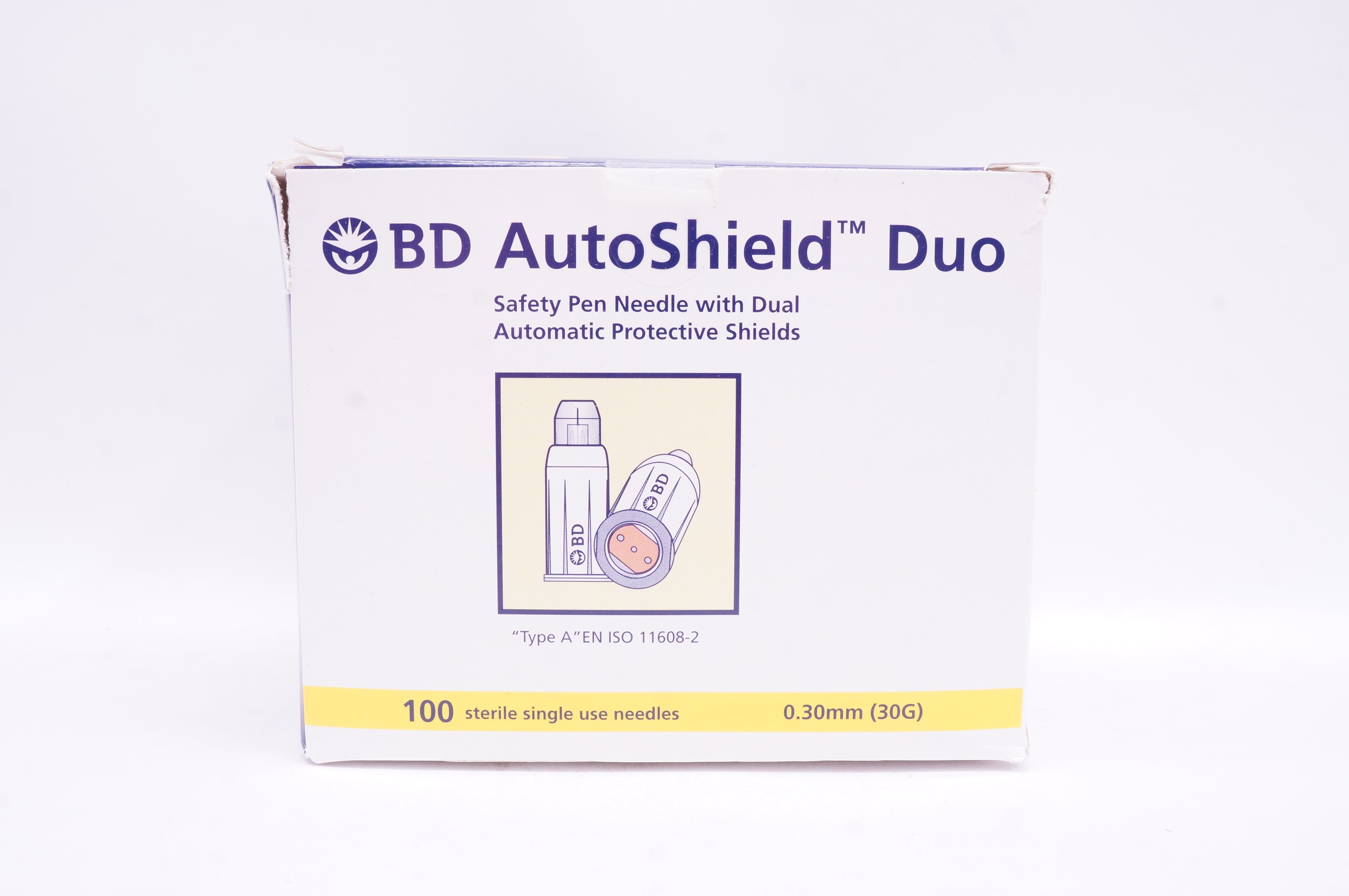 BD 329515 AutoShield Duo Safety Pen Ndle. 30G x 3/16inch - Box of 100
