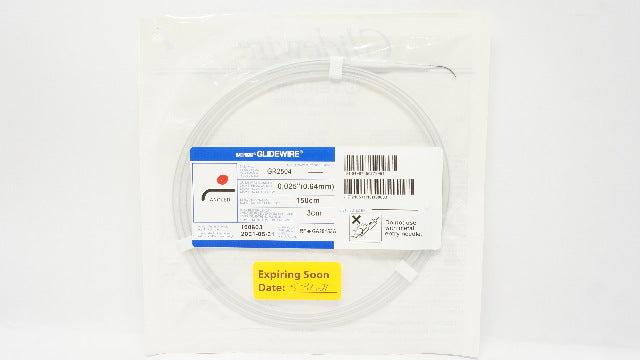 Terumo GR2504 Radifocus Glidewire Radiopaque Angled 0.025in x 150cm x 3cm (x)