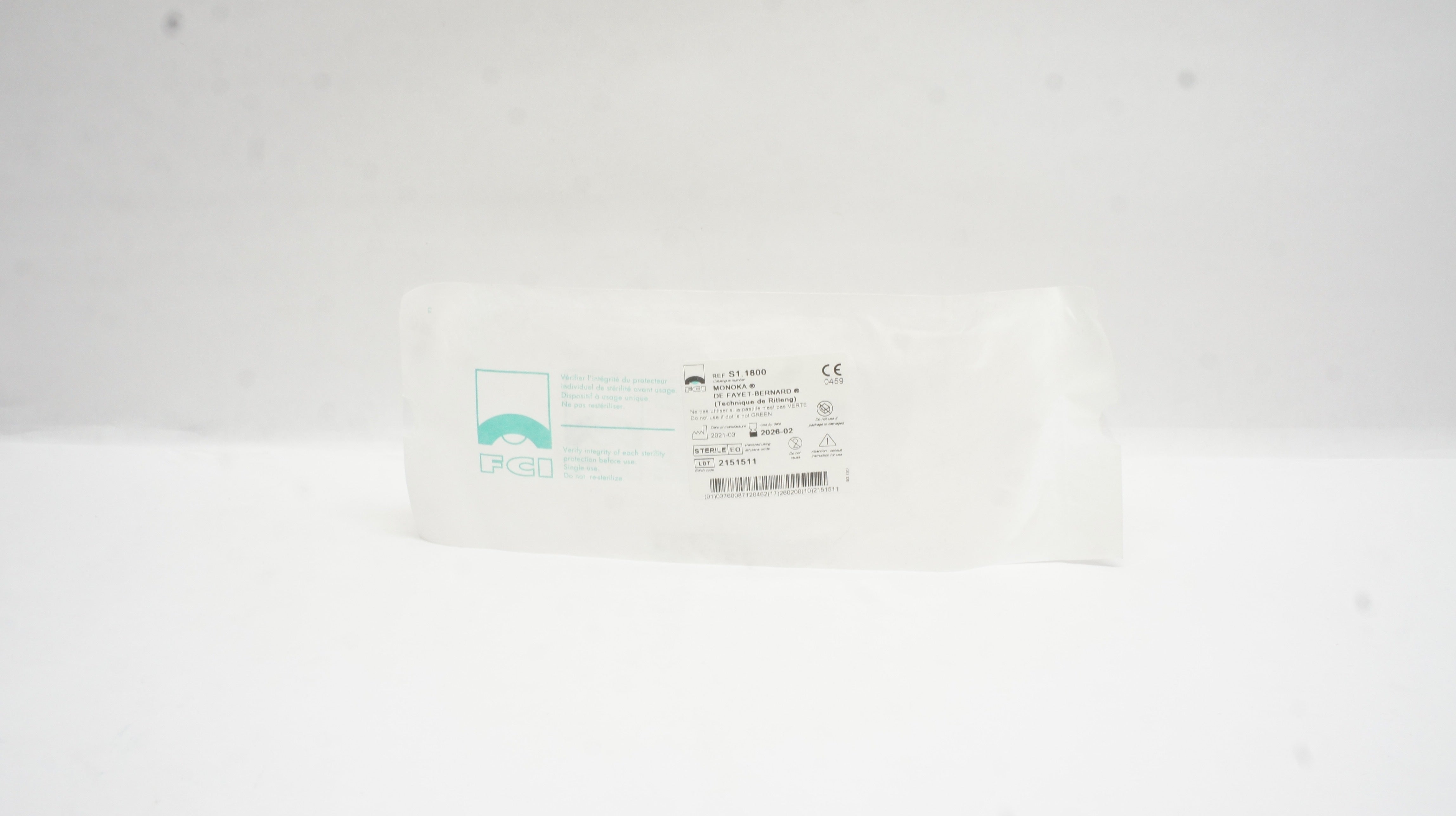 FCI Ophthalmics S1.1800U Self-Threading Monoka