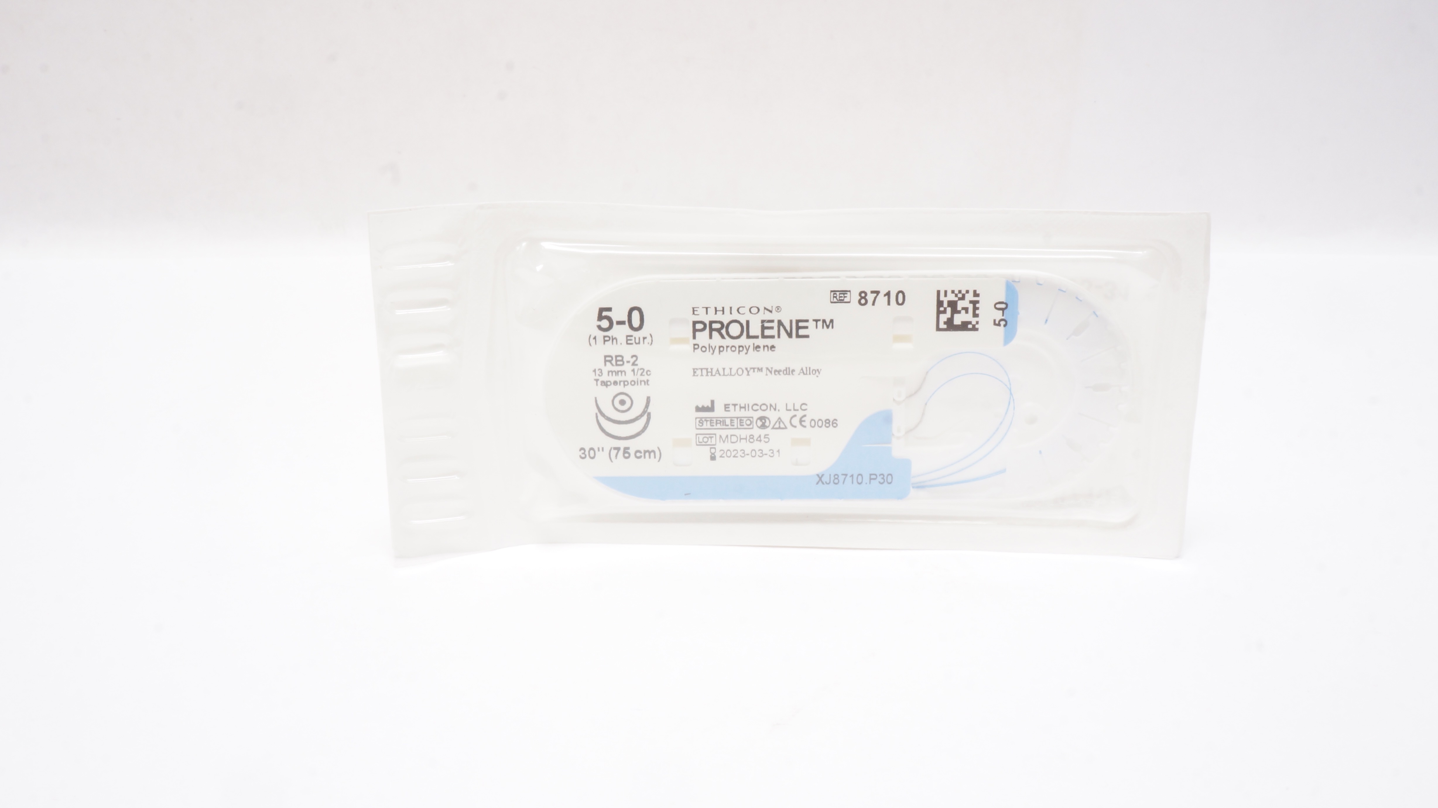 Ethicon 8710 5-0 PROLENE Non-Absorbable Stre RB-2 13mm 1/2c Taperpoint 30inch(x)