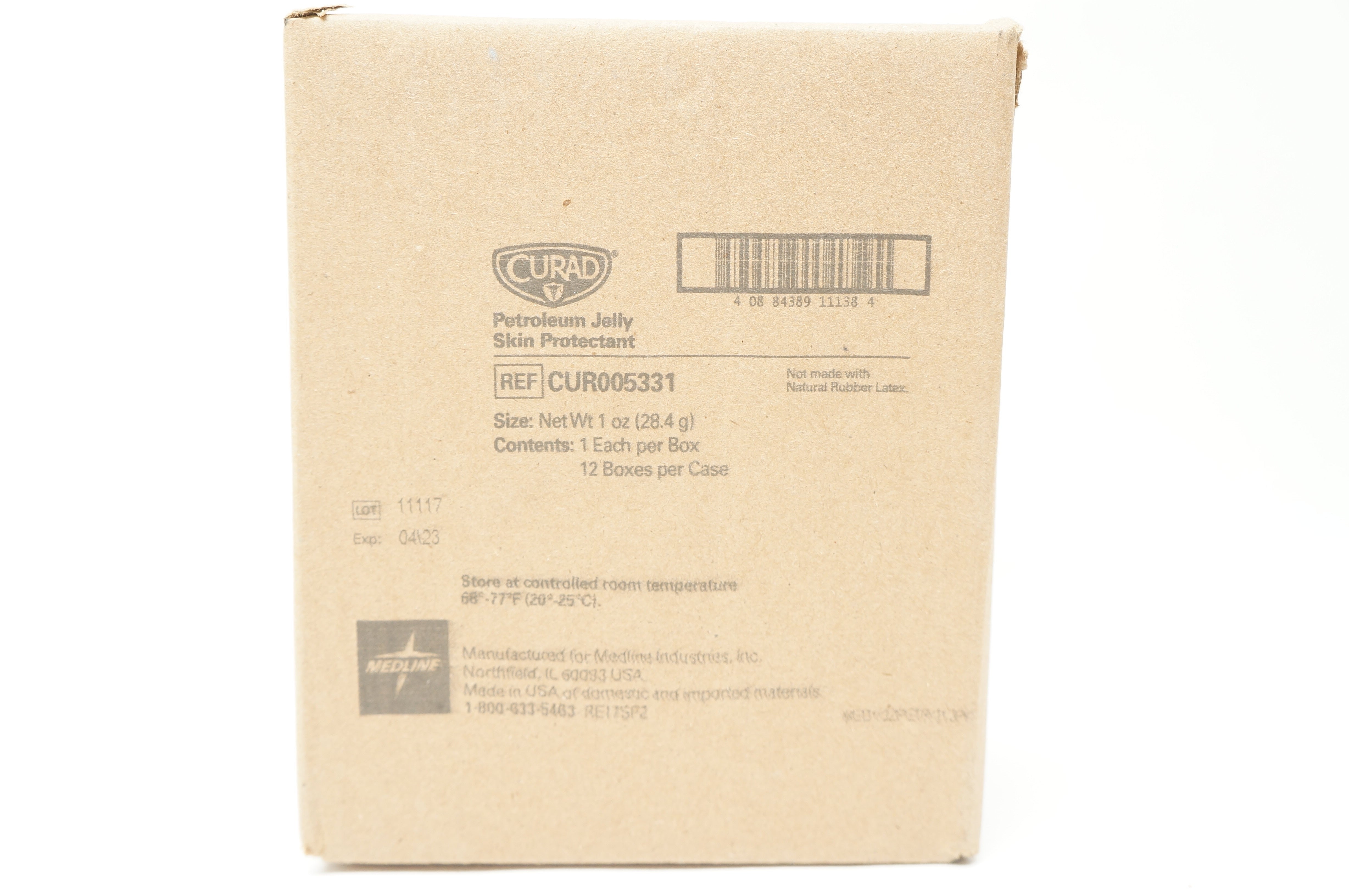 Medline CUR005331 Petroleum Jelly Skin Protectant 1 oz - Box of 12