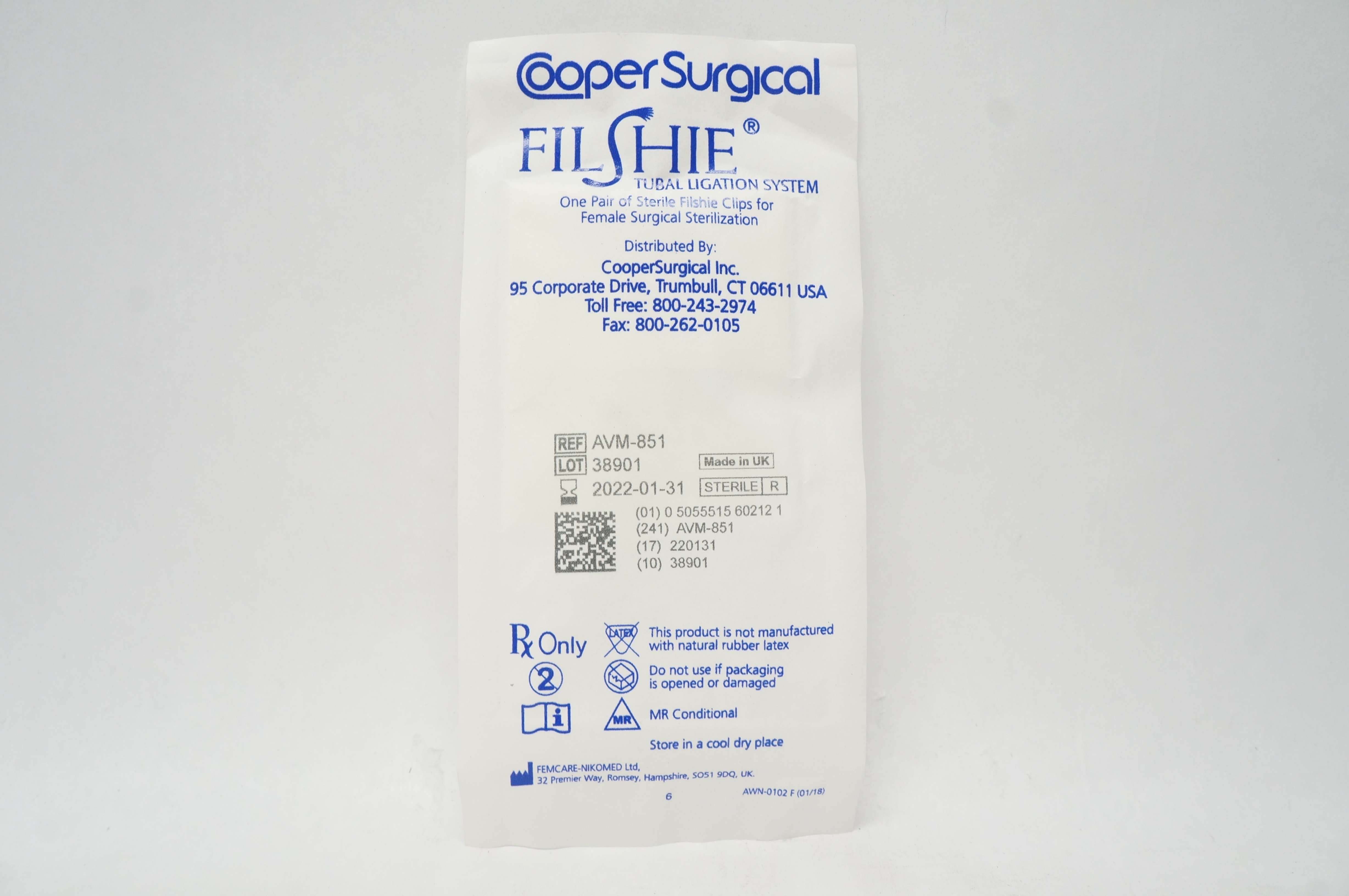 Cooper Surgical AVM-851 FILSHIE Tubal Ligation System (x)