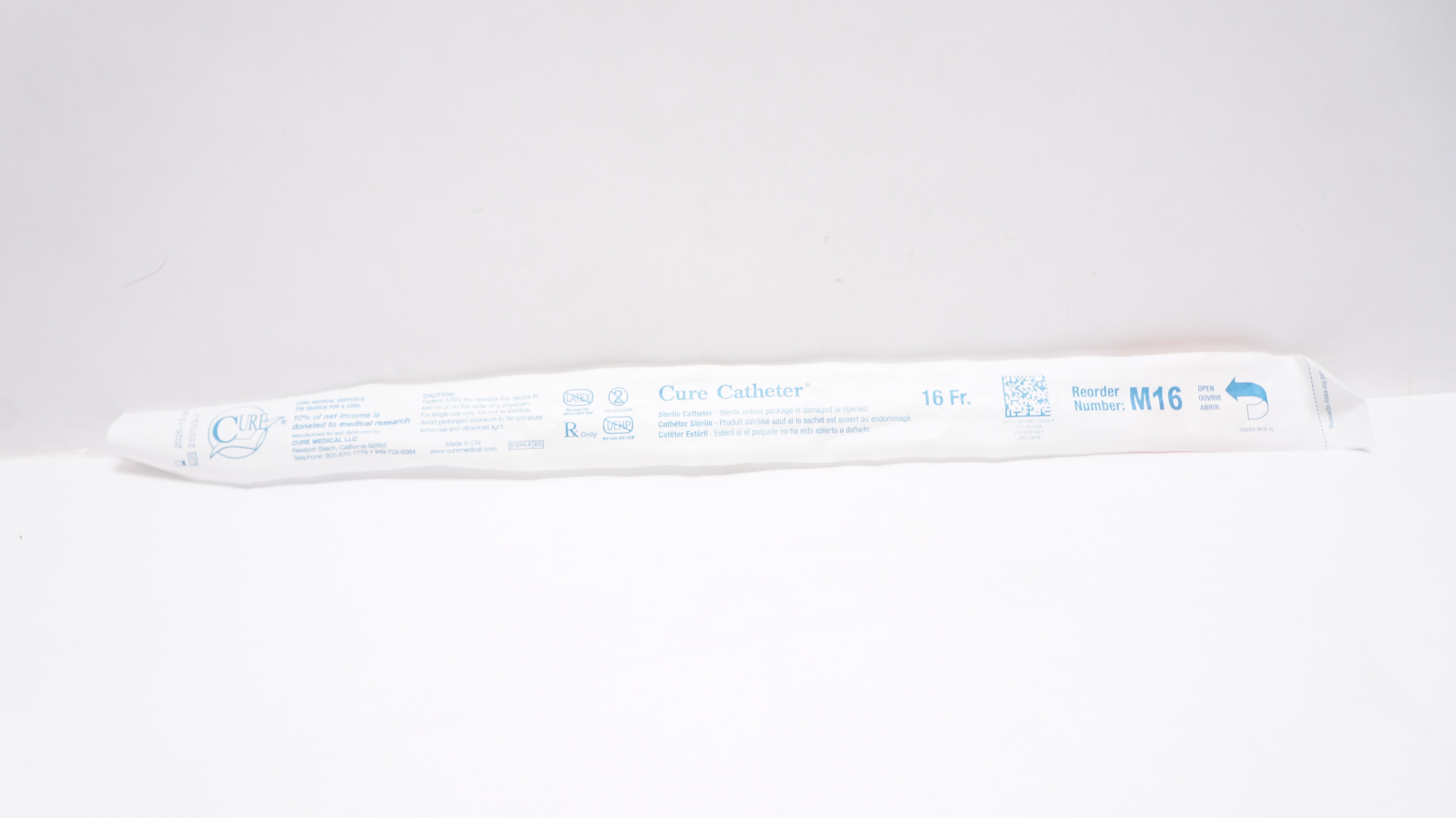 Cure Medical M16 Cure Sterile Catheter 16Fr