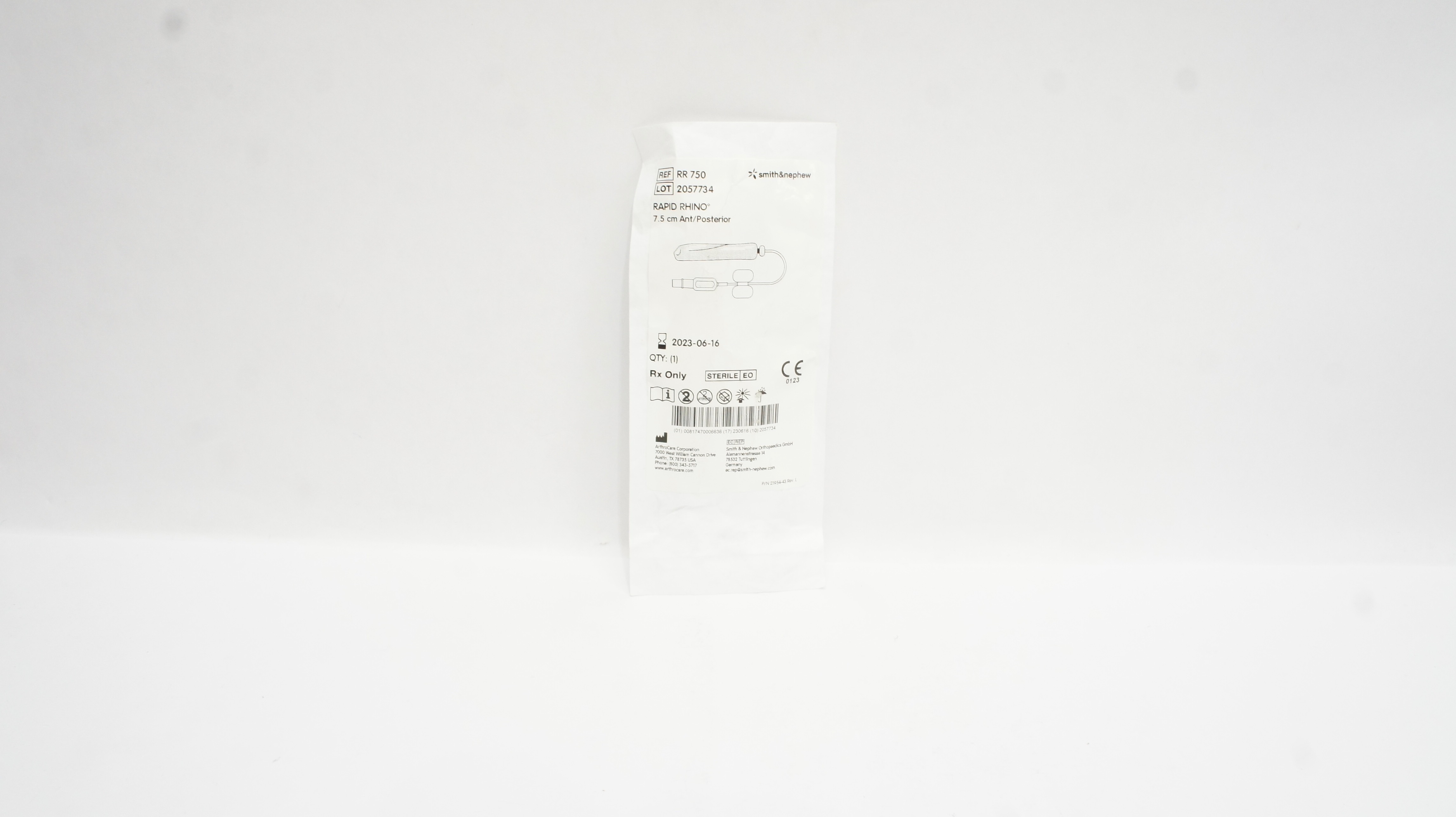 ArthroCare RR750 Rapid Rhino 7.5cm Ant/Posterior (x)