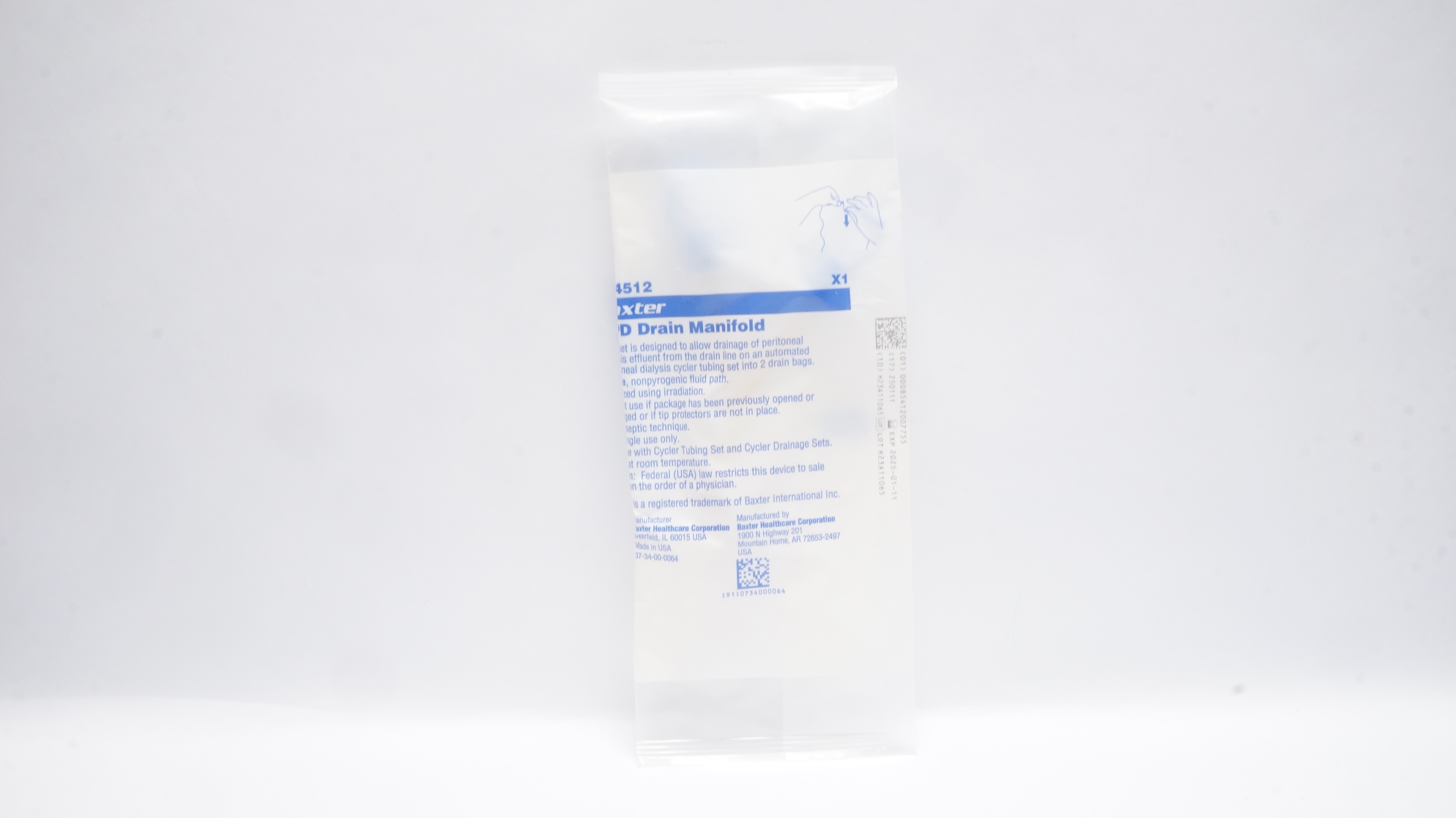 Baxter 5C4512 APD Drain Manifold