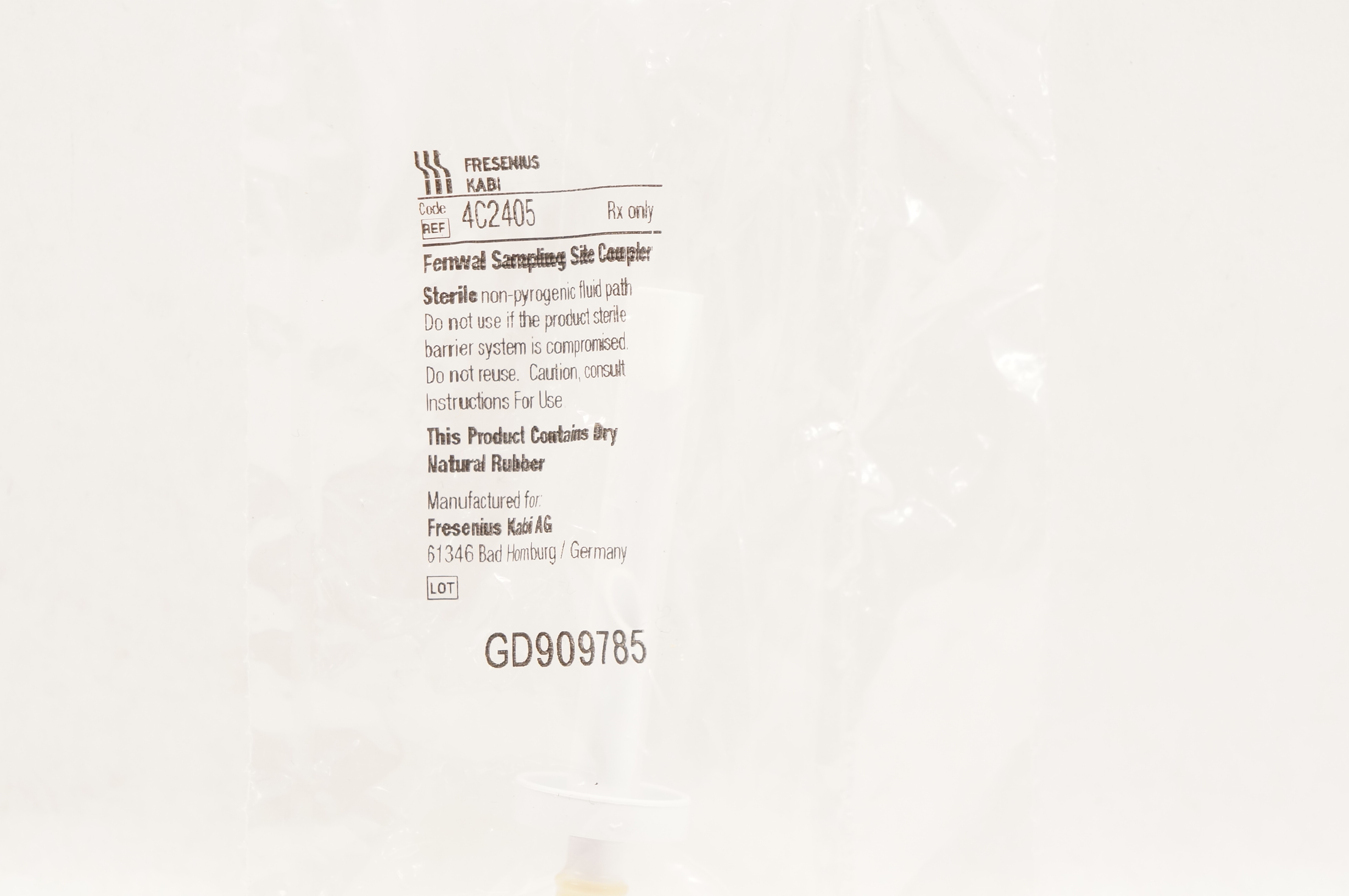 Fresenius Kabi 4C2405 Fenwal Sampling Site Coupler