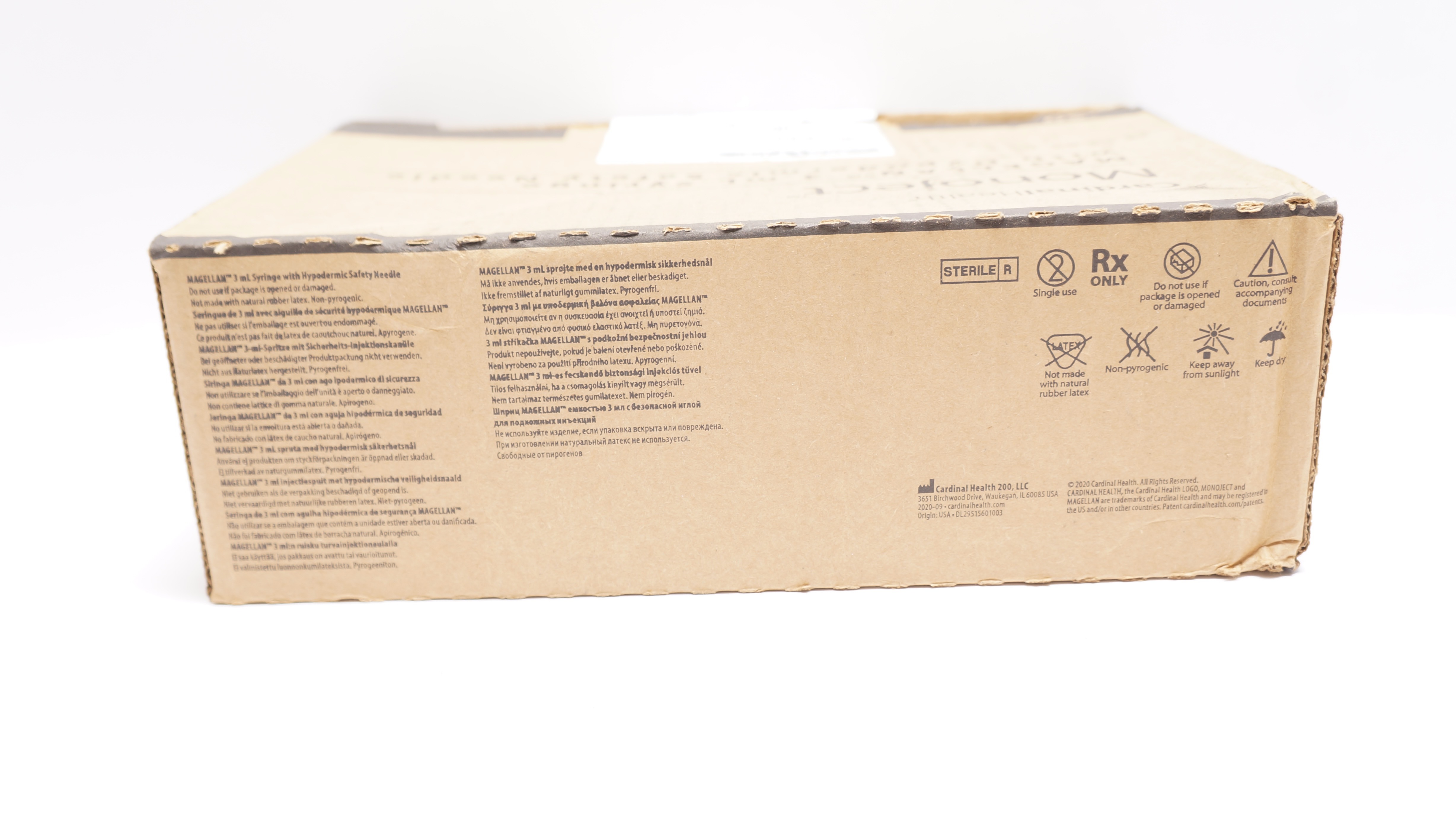 Cardinal Health 8881833215 Monoject 3mL Syringe w/Ndle 22Gx1