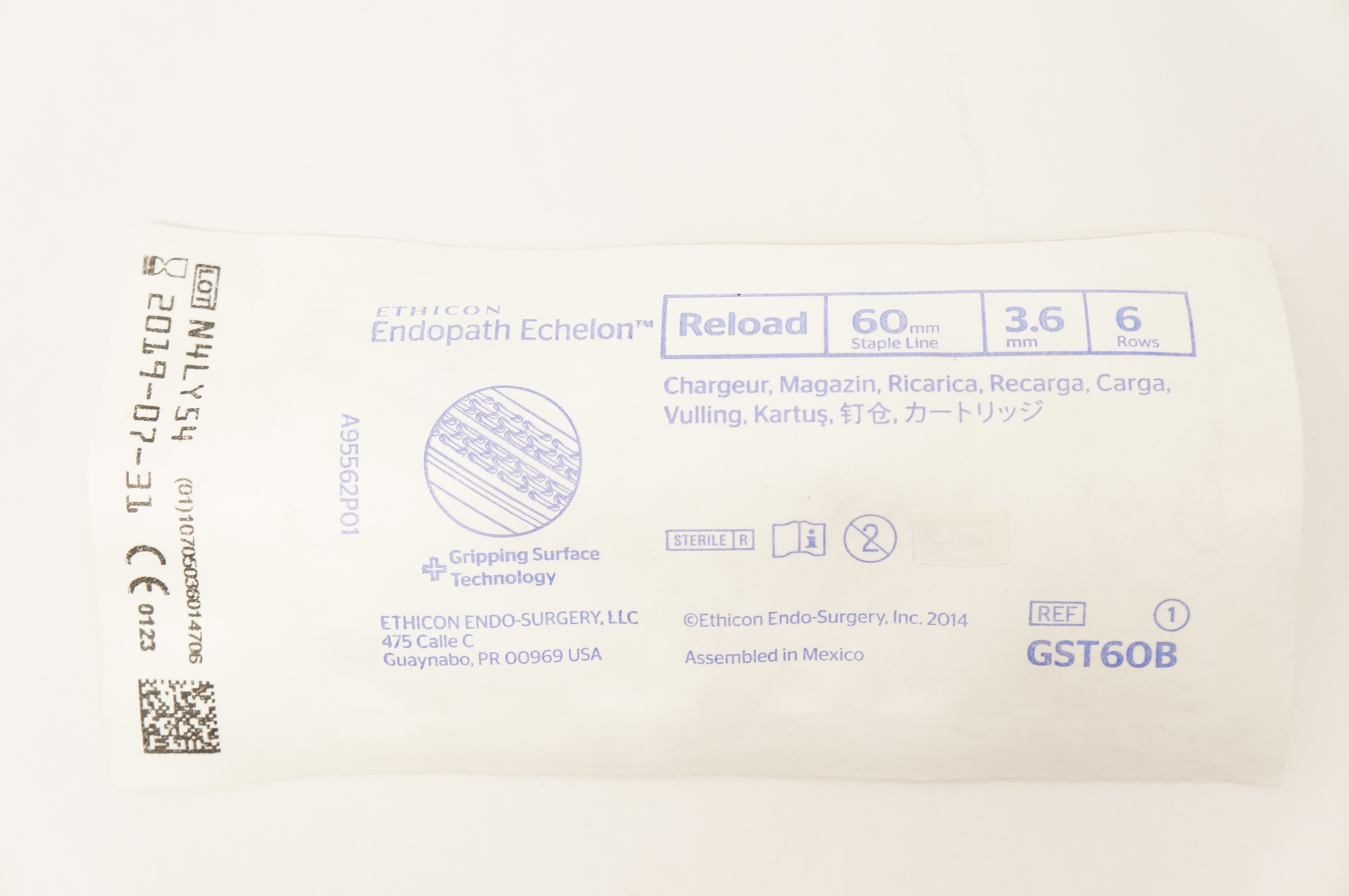 Ethicon GST60B Echelon Endopath Reload 60mm x 3.6mm, 6 Rows (x)
