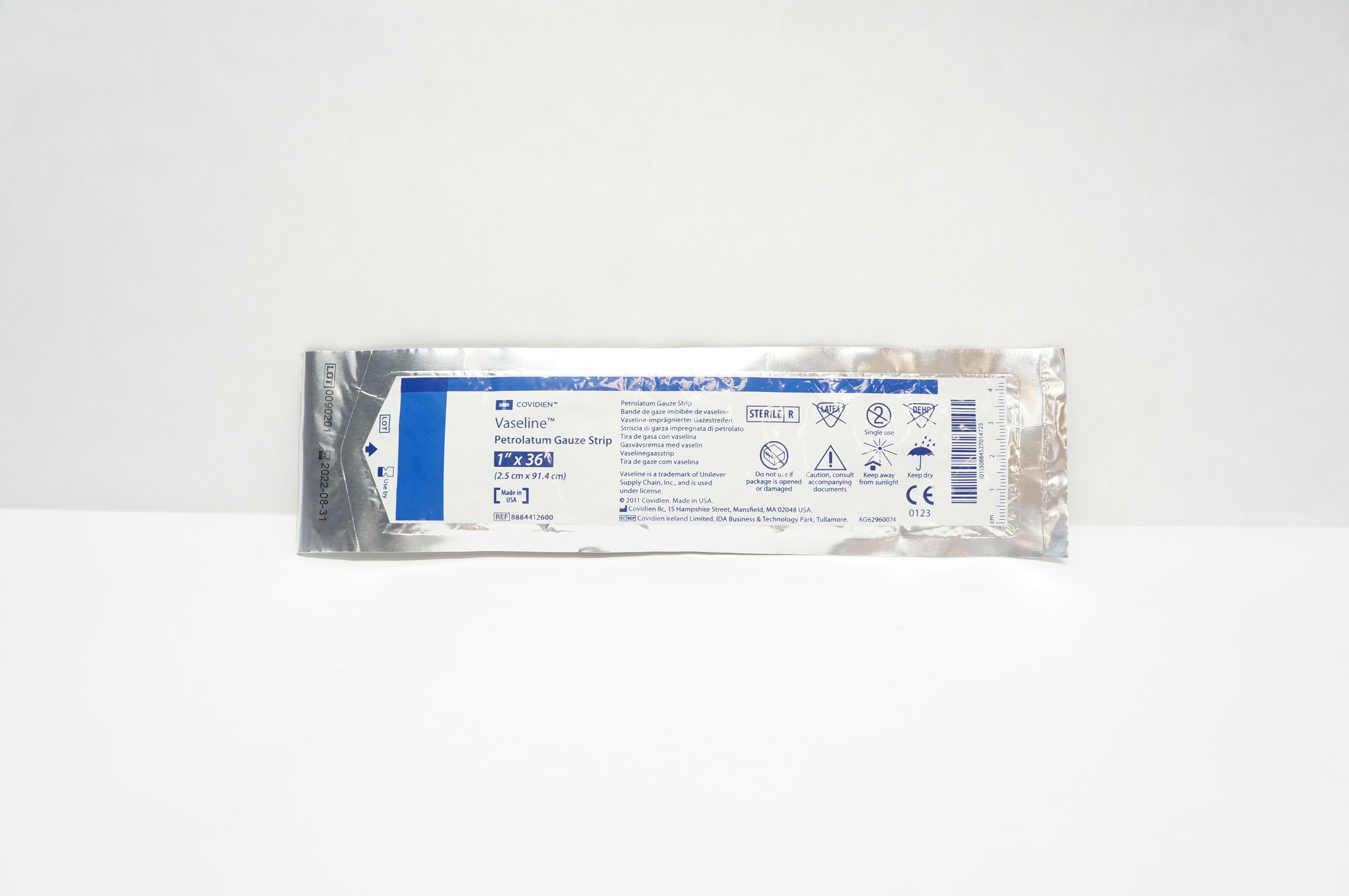 Covidien 8884412600 Vaseline Petrolatum Gauze Strip 1inch x 36inch (x)