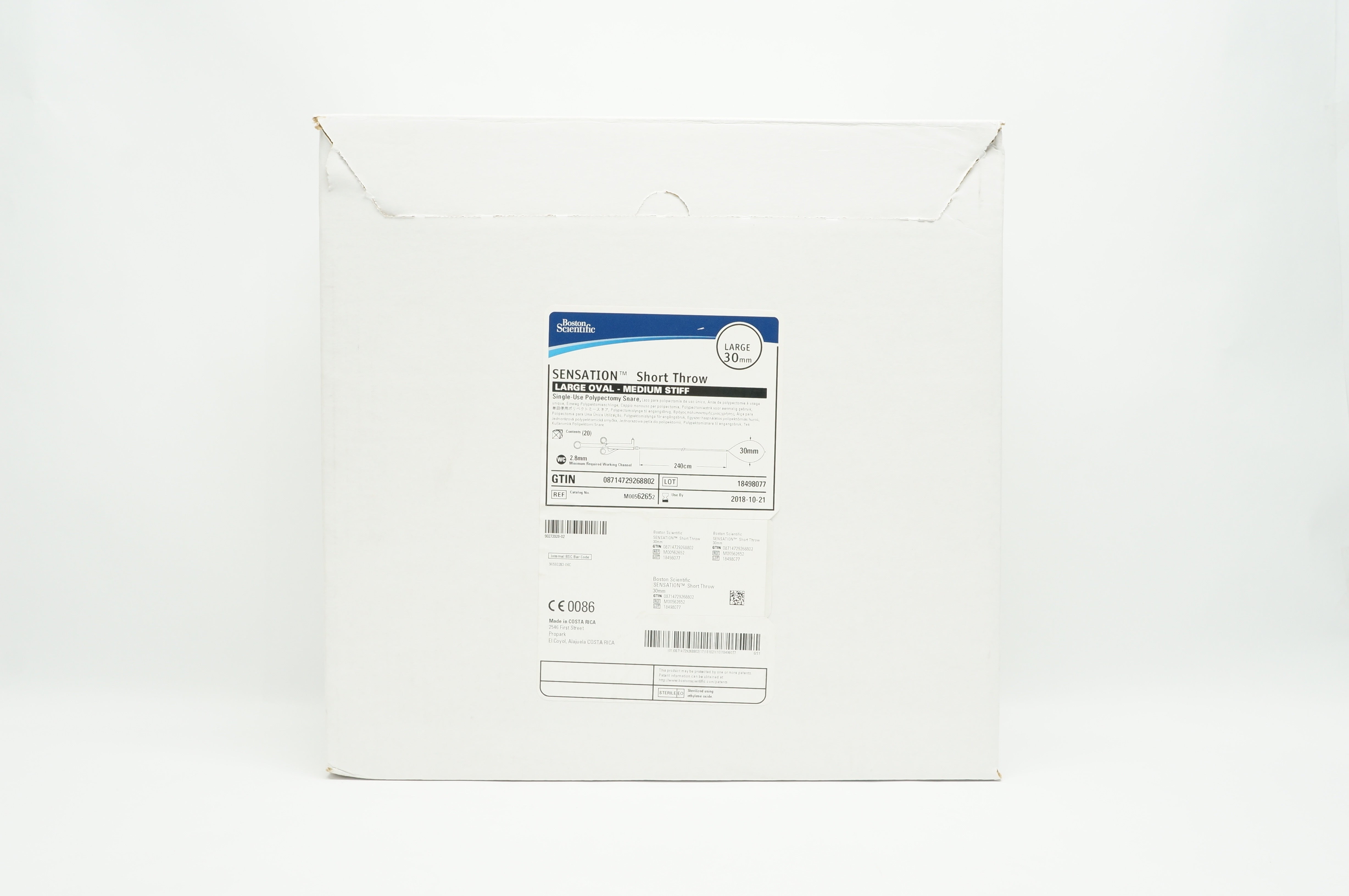 Boston Scientific M00562652 Single-Use Polypectomy Snare 30mm x 240cm (x)