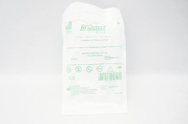 RF Surgical L0418-04P01C-1 Situate Laparotomy Sponge, 4-Ply 4 x 18in - Pack of 5