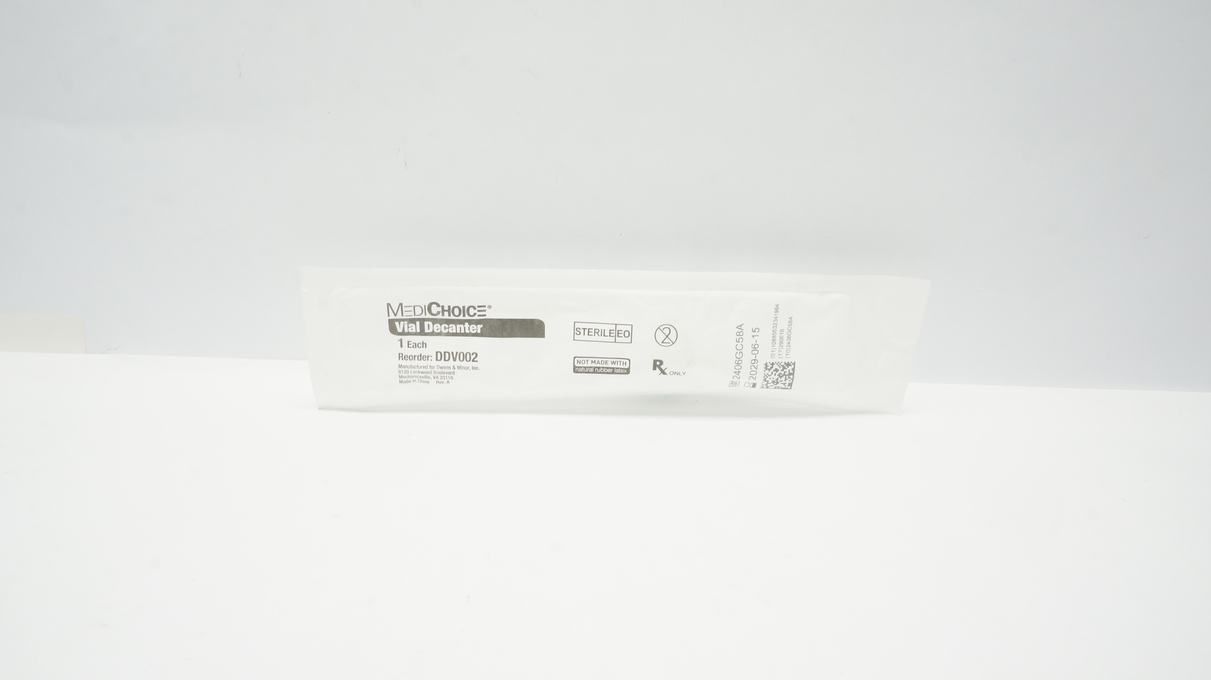 MediChoice DDV002 Vial Decanter