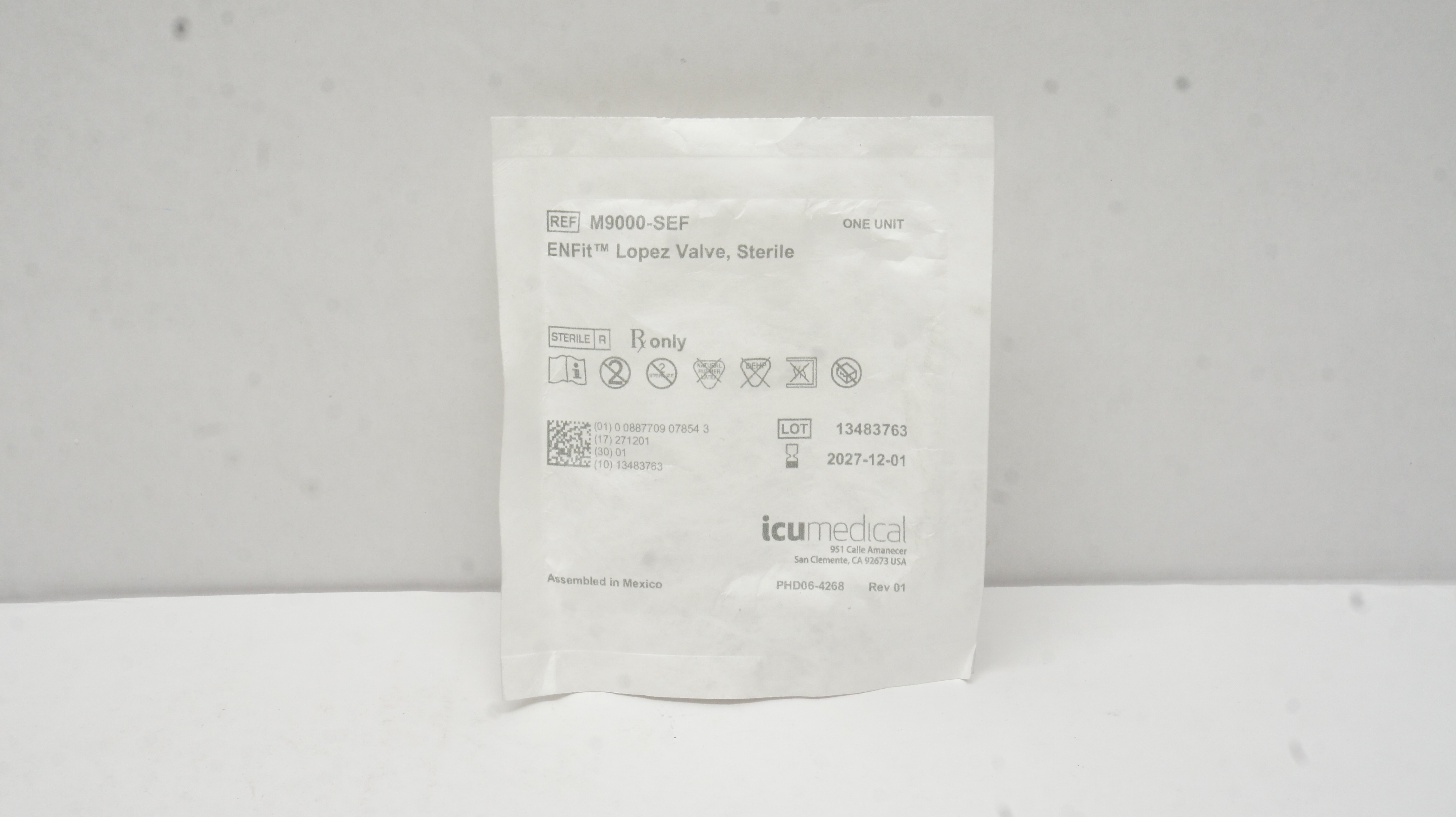 Icu Medical M9000 SEF ENFit Lopez Valve Sterile Icu medical m9000 sef enfit lopez valve sterile