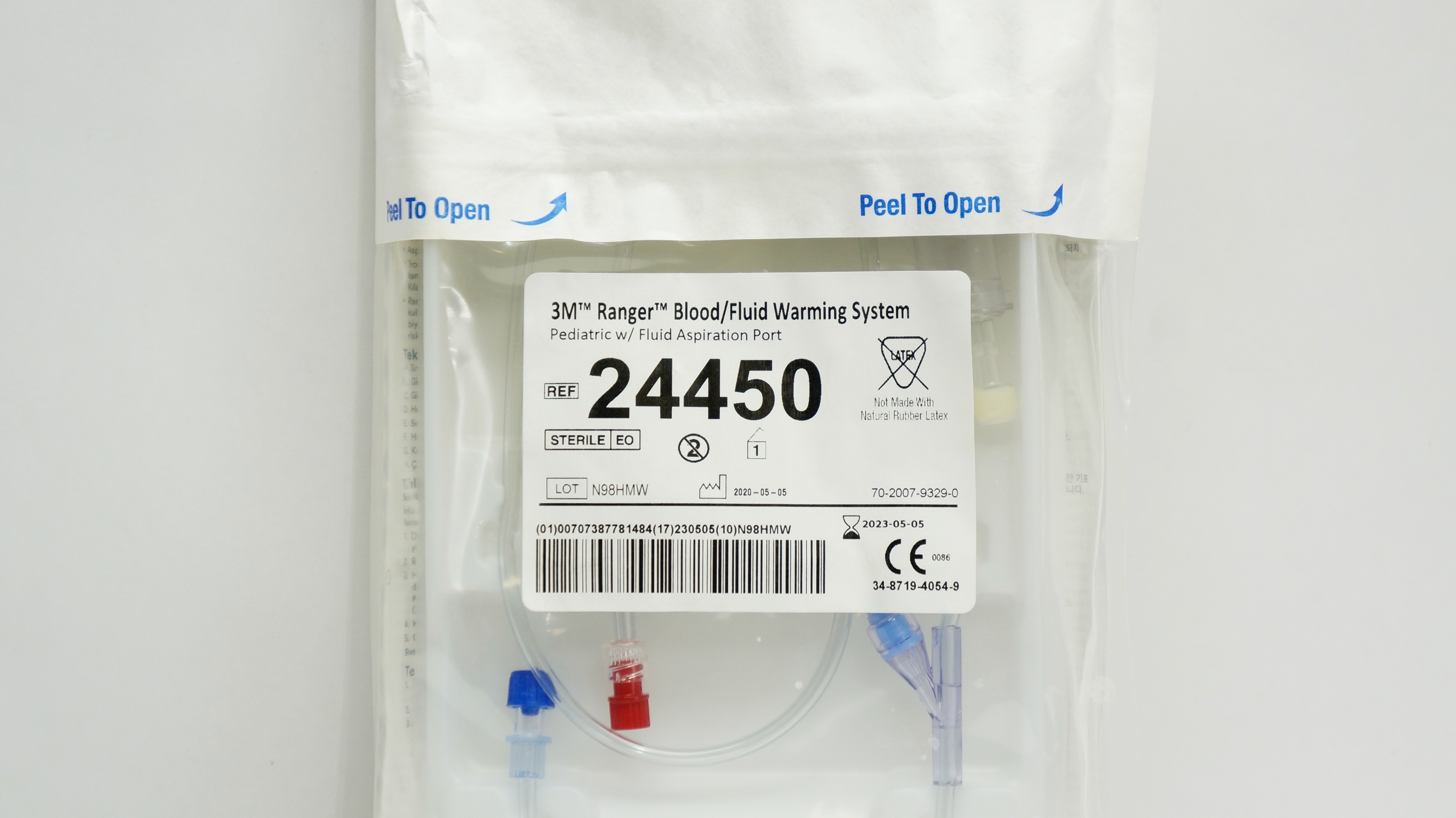 3M 24450 Ranger Pediatric Blood Fluid Warming Set Priming Volume 20mL (x)