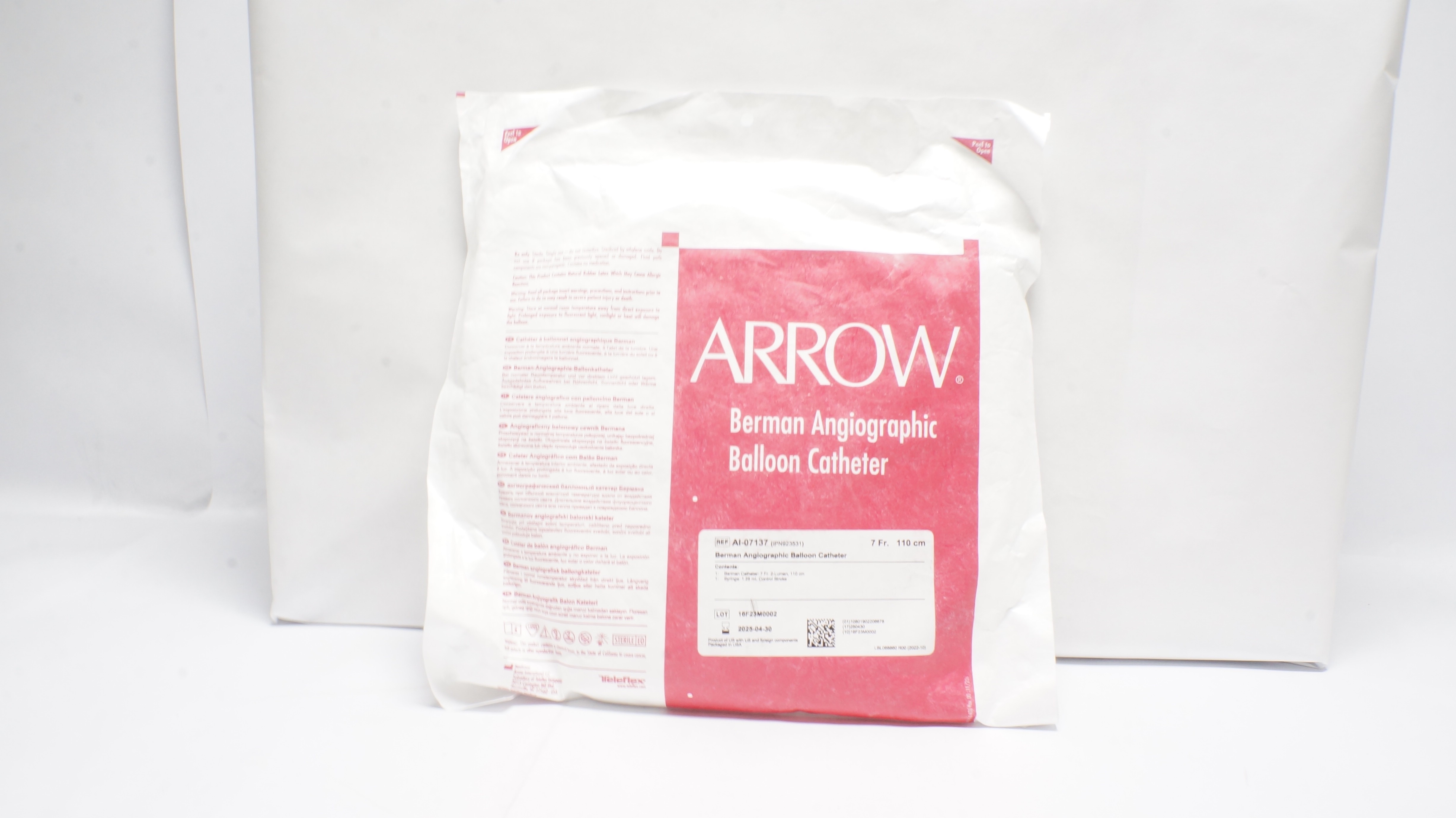 Arrow AI-07137 Berman Angiographic Balloon Cath. 7Fr, 110cm (x)